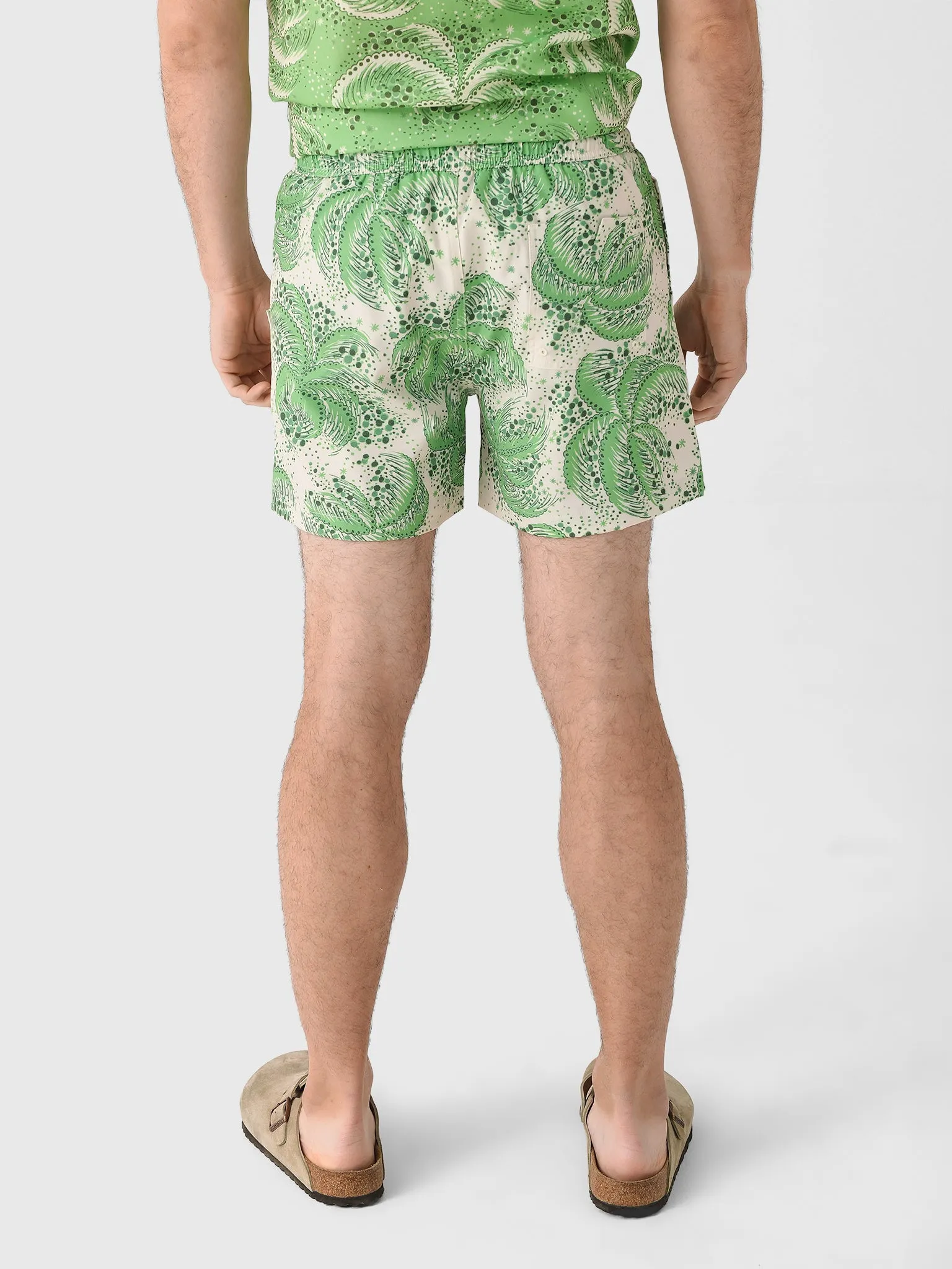 Tombolo Men's Palm Fronds Swim Trunk sold by Saint Bernard product image thumbnail 5
