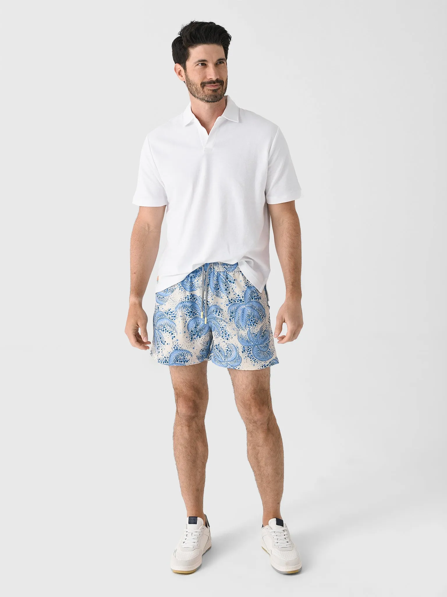 Tombolo Men's Palm Fronds Swim Trunk sold by Saint Bernard product image thumbnail 2