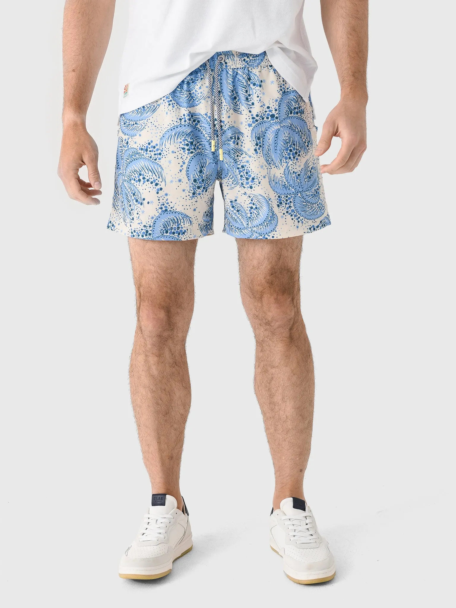 Tombolo Men's Palm Fronds Swim Trunk sold by Saint Bernard