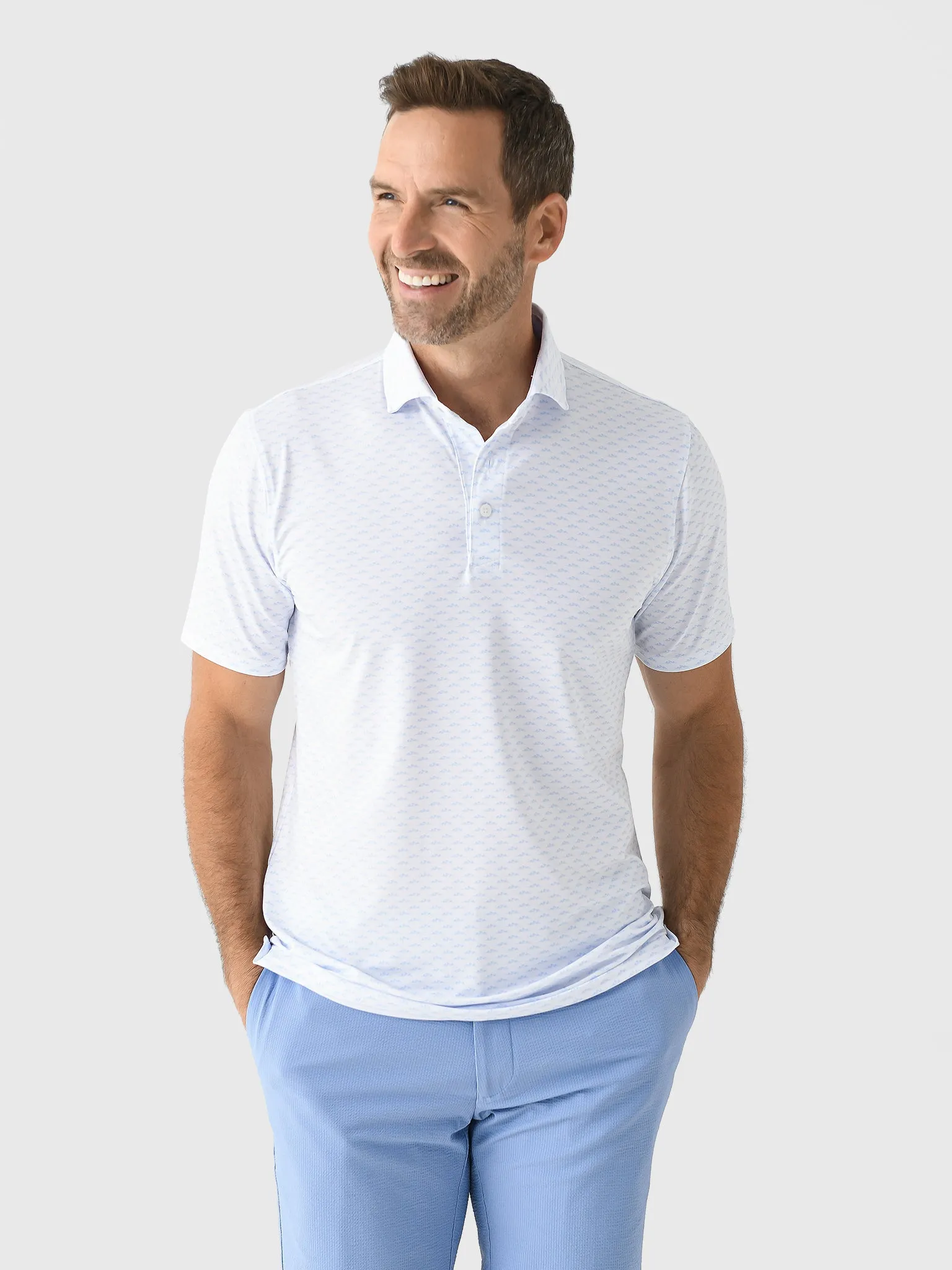 Holderness + Bourne Men's The Whitecap Polo sold by Saint Bernard