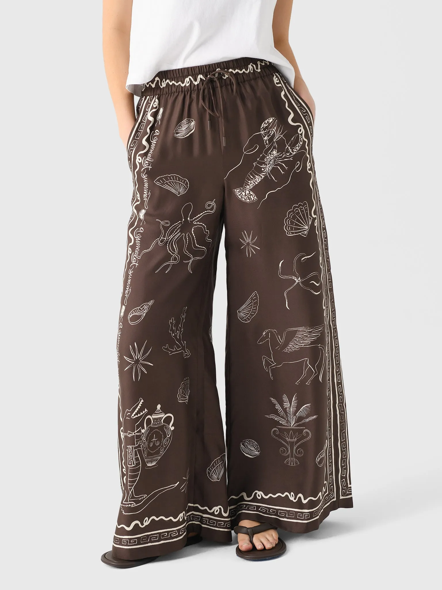 Alemais Women's Sammy Silk Pant sold by Saint Bernard