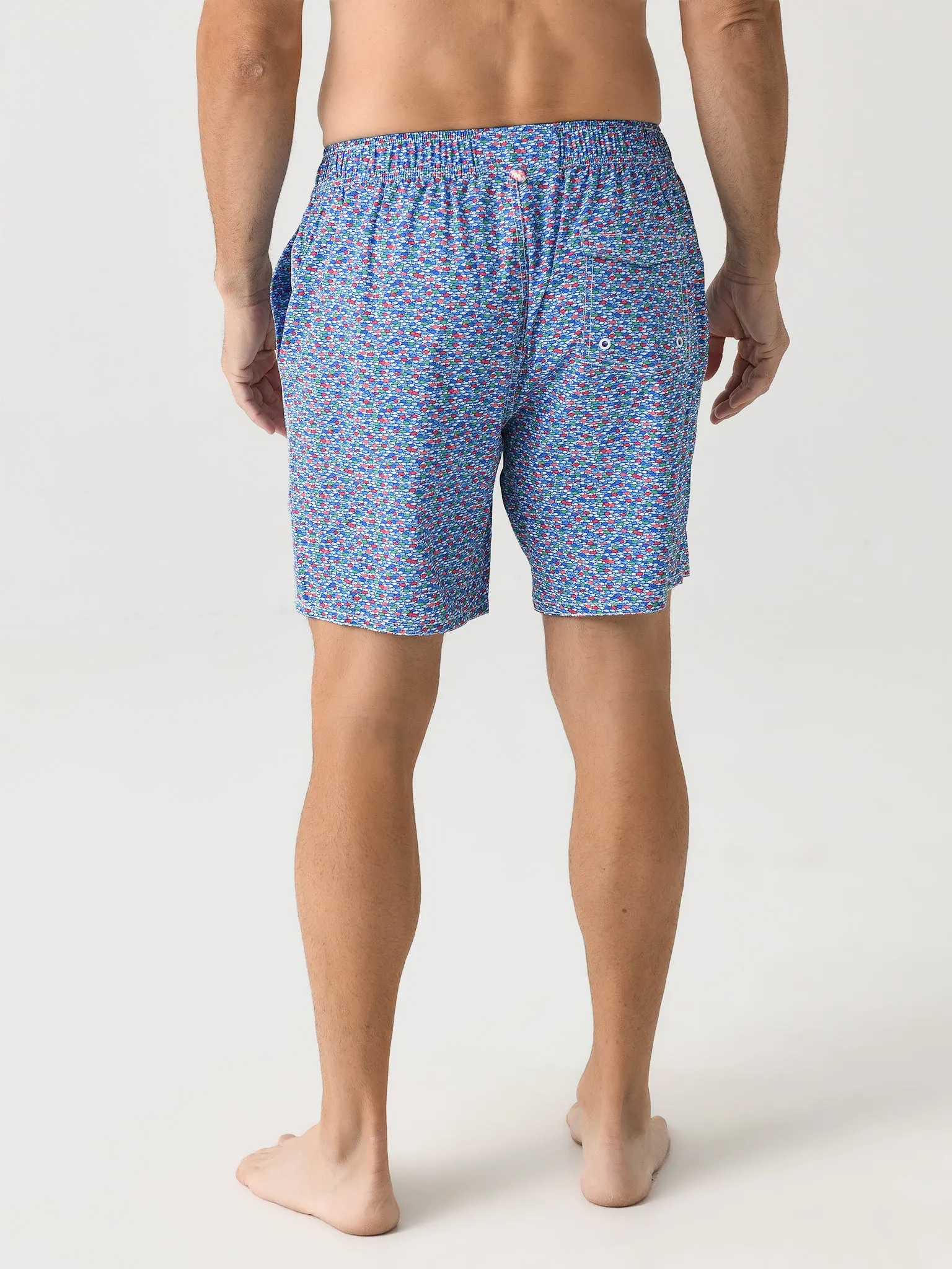 Johnnie-O Men's Red Fin Blue Fin Swim Trunk sold by Saint Bernard product image thumbnail 4