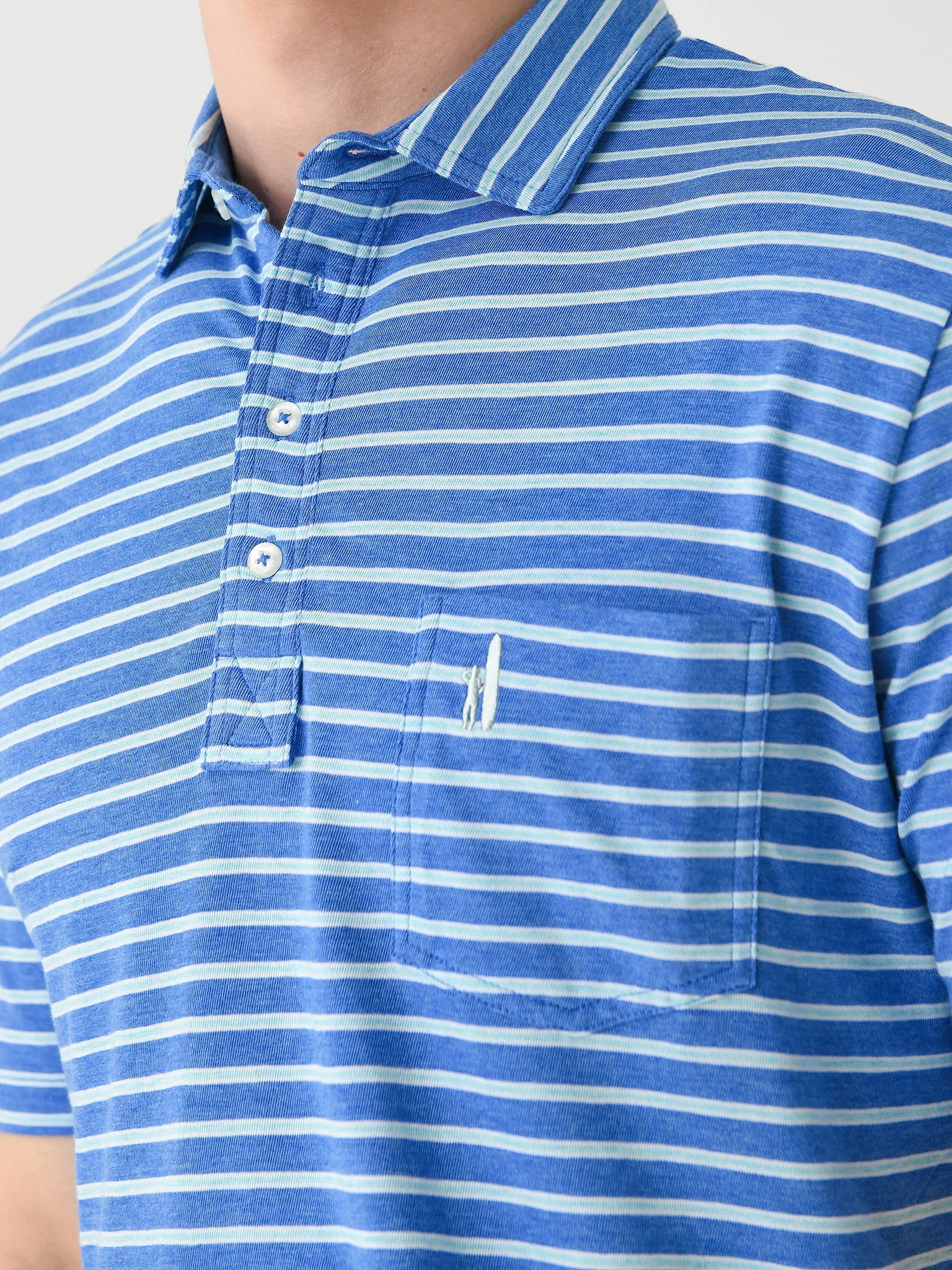 Johnnie-O Men's Original 4-Button Polo Matthis Stripe Polo sold by Saint Bernard product image thumbnail 5