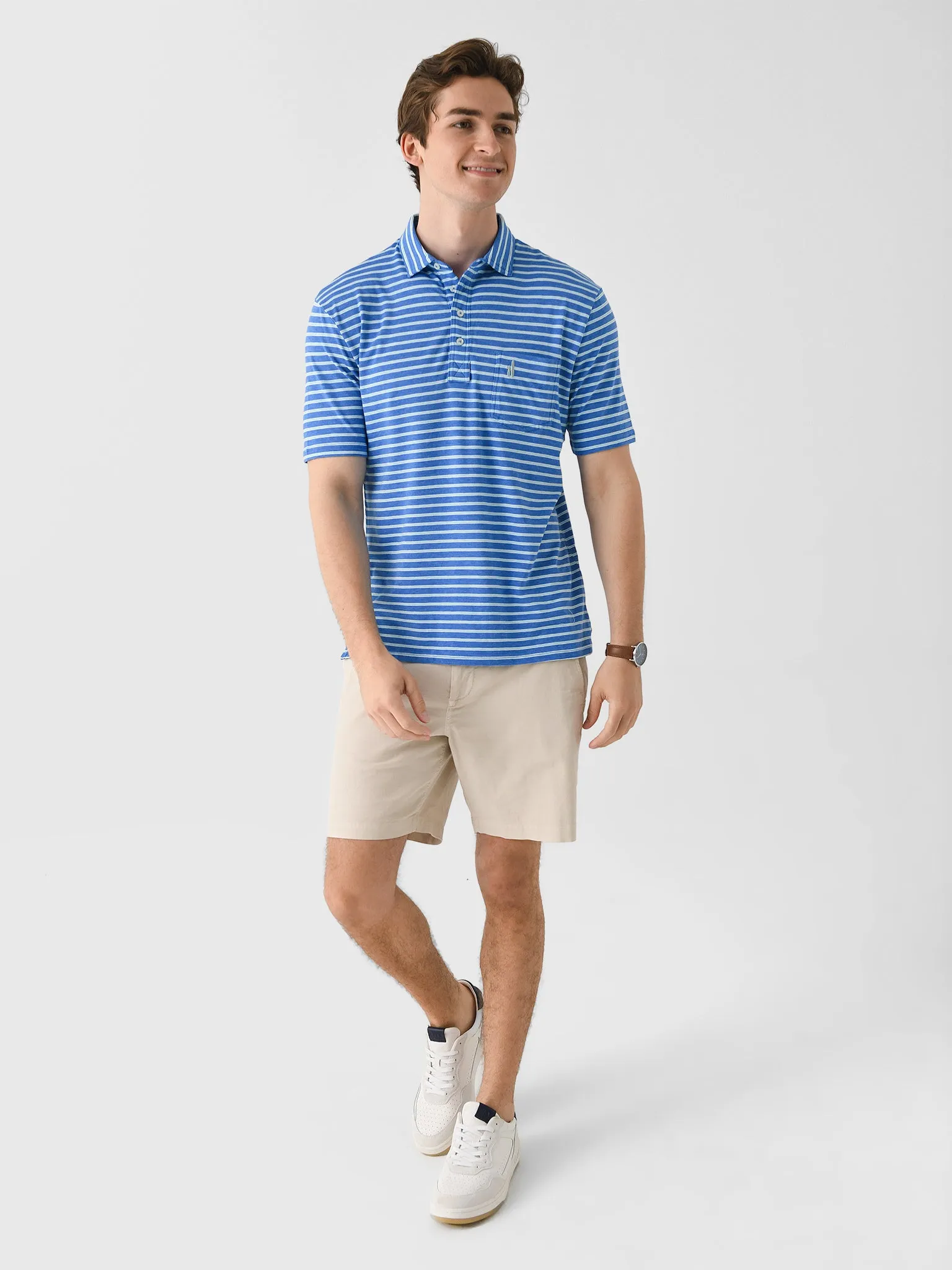 Johnnie-O Men's Original 4-Button Polo Matthis Stripe Polo sold by Saint Bernard product image thumbnail 2