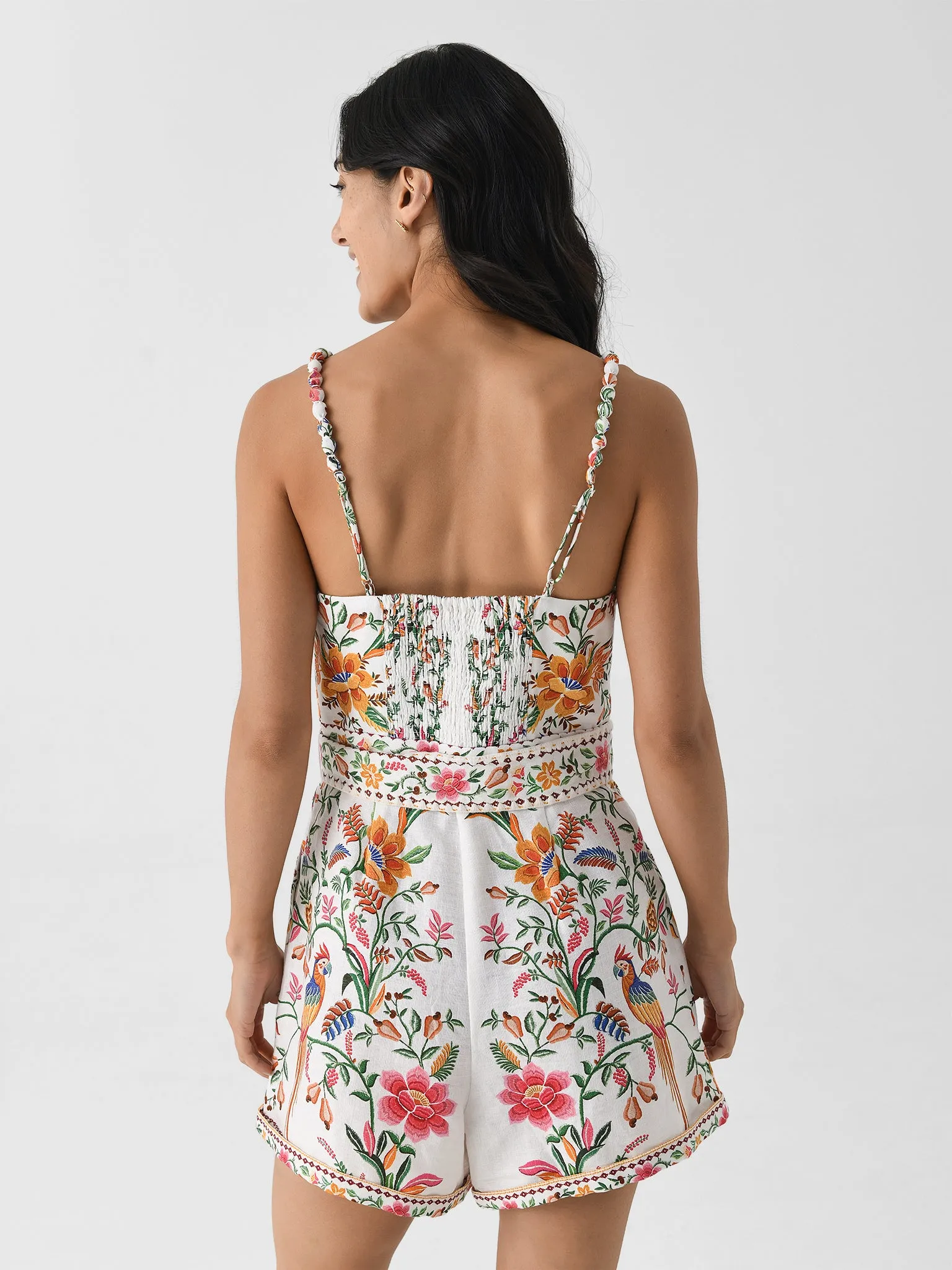 Farm Rio Women's Delicate Forest Romper sold by Saint Bernard product image thumbnail 4