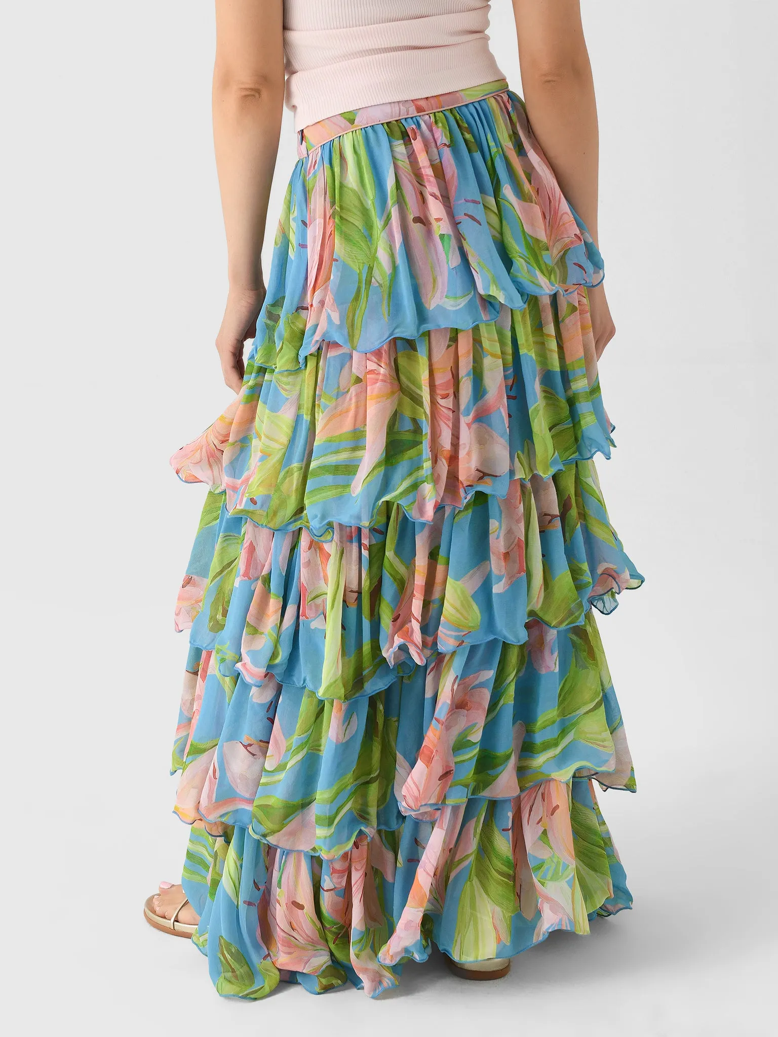 Farm Rio Women's Lily Bloom Maxi Skirt sold by Saint Bernard product image thumbnail 4