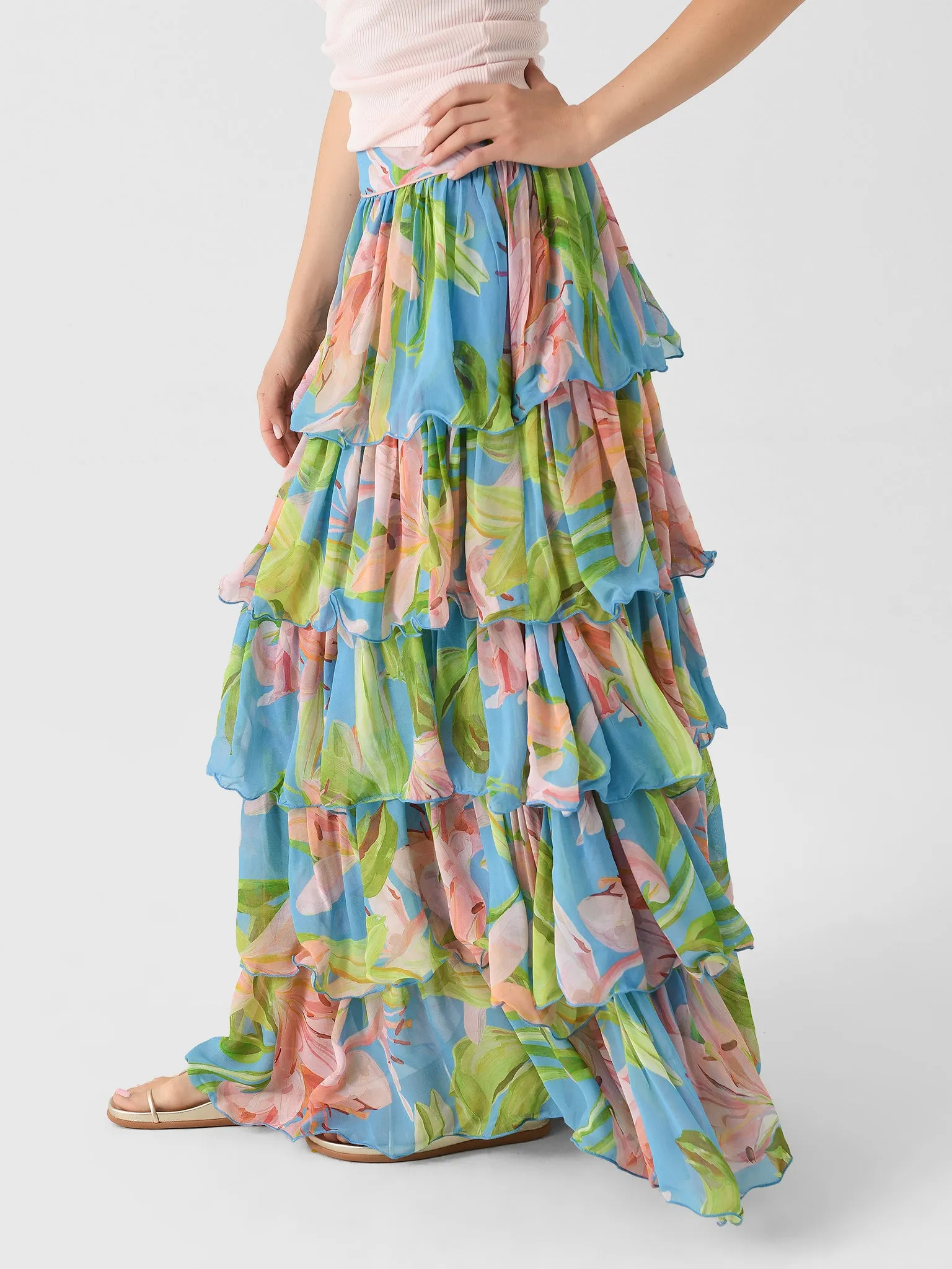 Farm Rio Women's Lily Bloom Maxi Skirt sold by Saint Bernard product image thumbnail 3