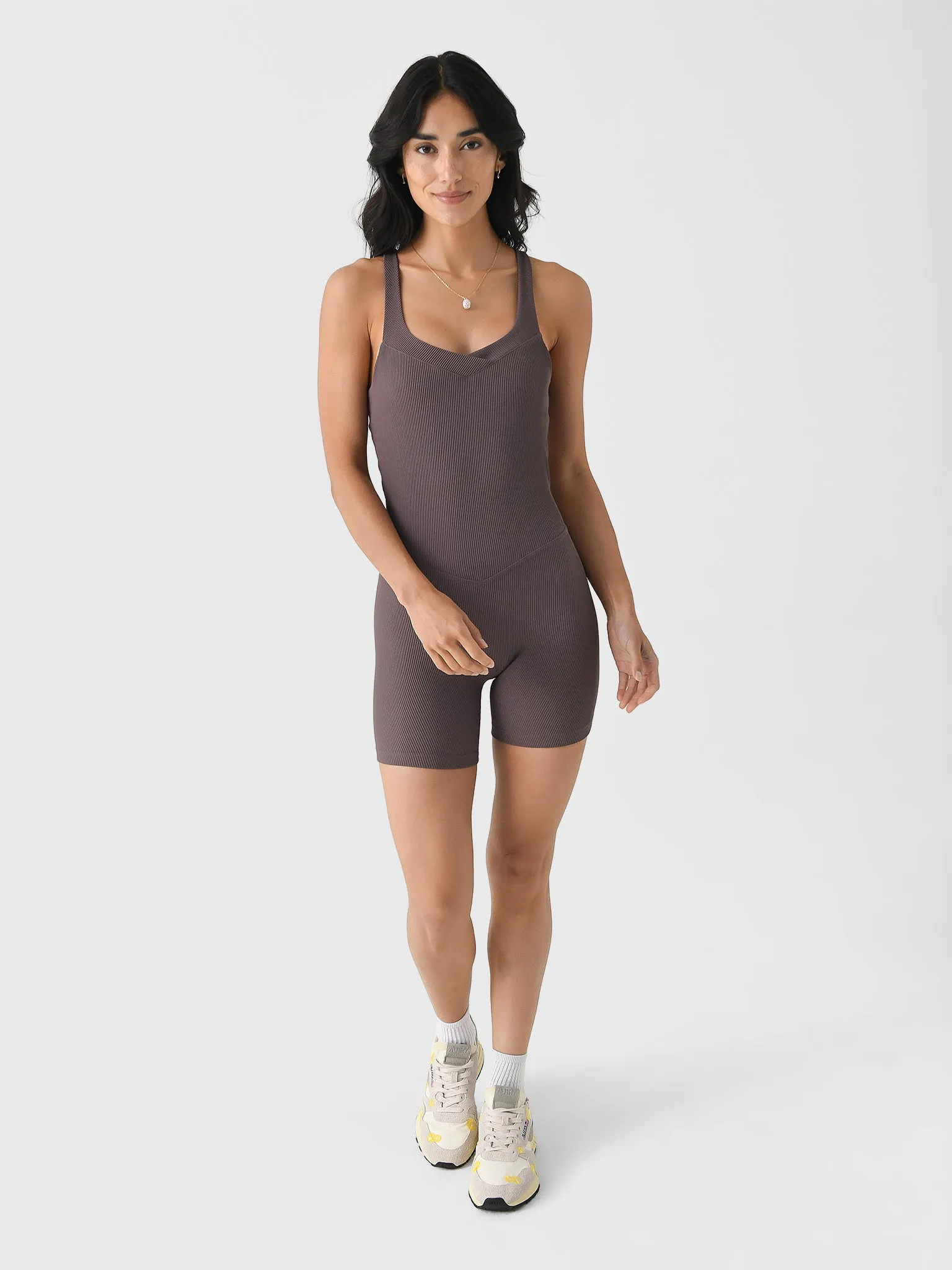 Beyond Yoga Women's Routine Ribbed Biker Jumpsuit sold by Saint Bernard product image thumbnail 2