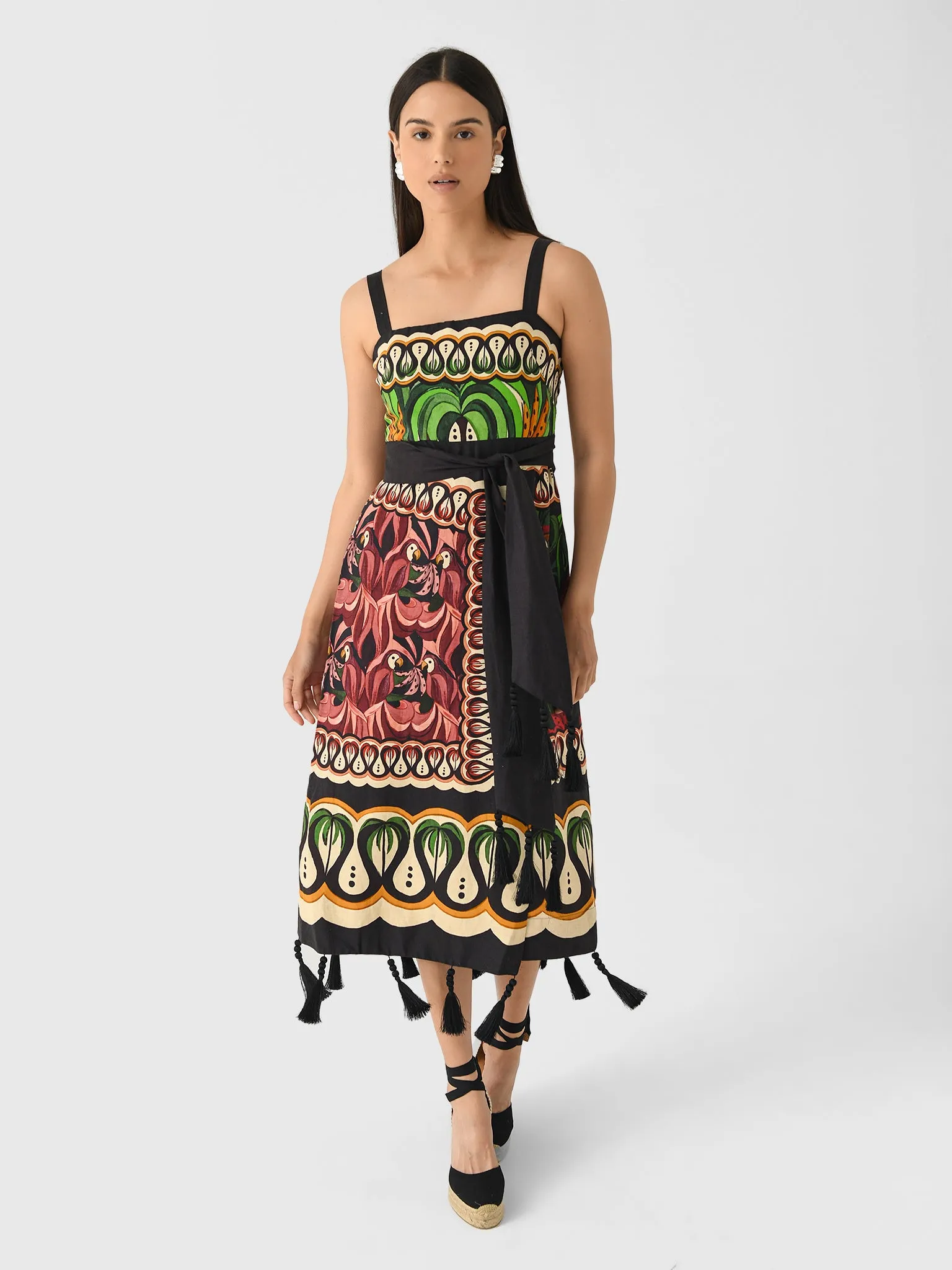 Farm Rio Women's Coconut Tree Flow Dress sold by Saint Bernard