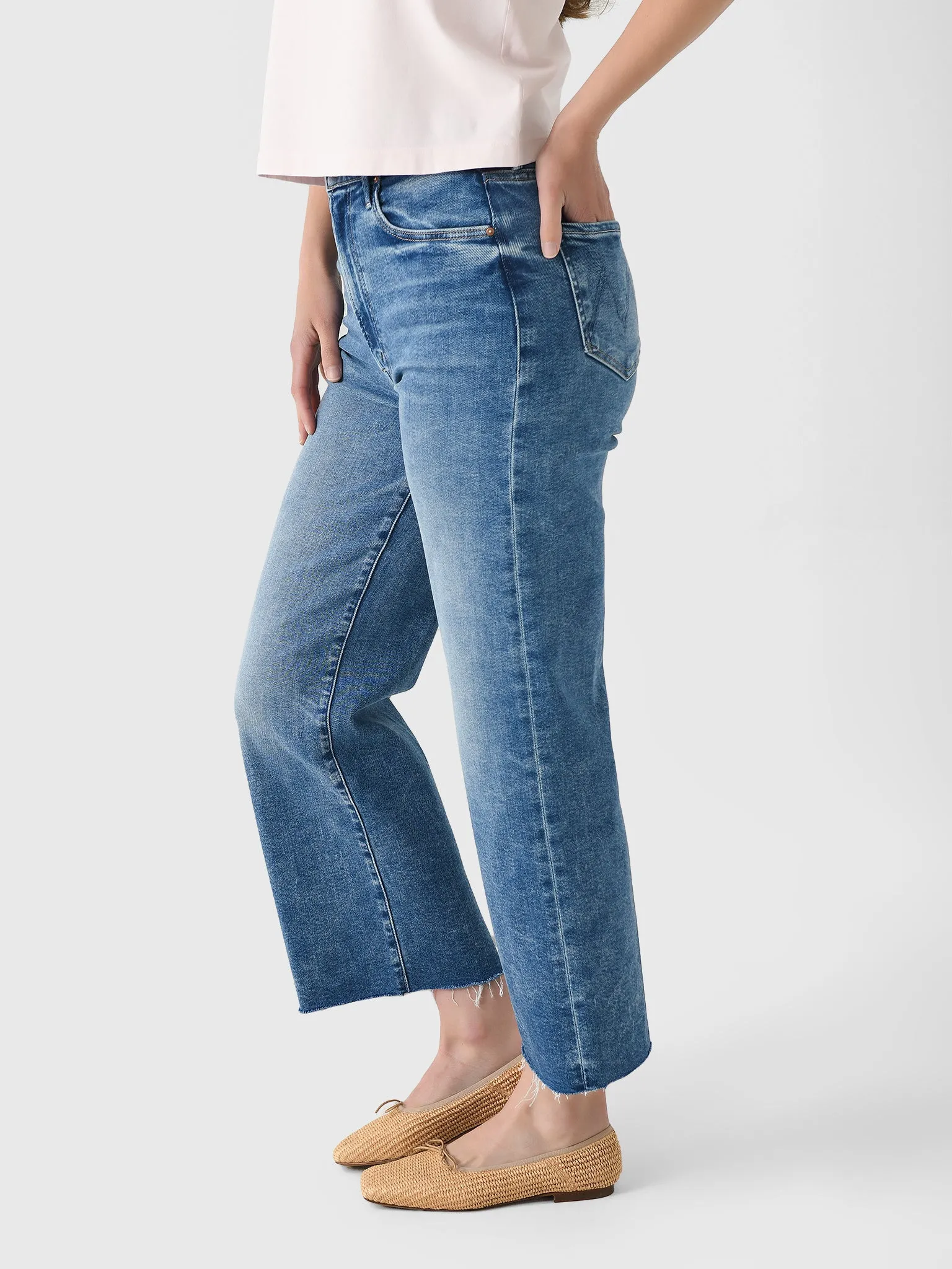 Mother Women's The Maven Ankle Fray Jean sold by Saint Bernard product image thumbnail 3