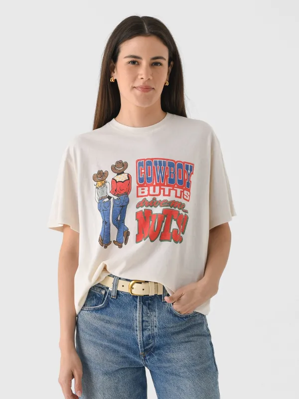 Re/Done Women's Cowboy Butts Boyfriend Tee sold by Saint Bernard