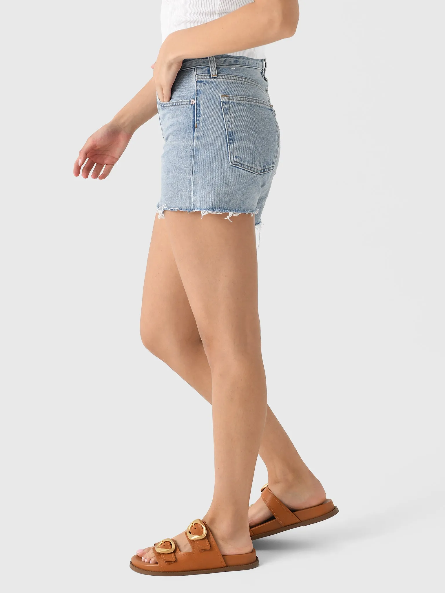 Agolde Women's Parker Long Vintage Short sold by Saint Bernard product image thumbnail 3