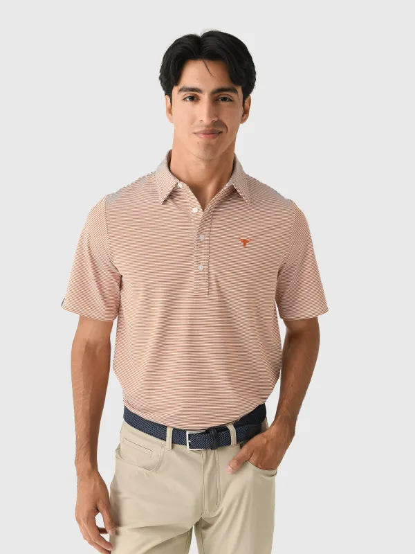 Criquet Men's University of Texas Performance Sport Range Polo made by Saint Bernard