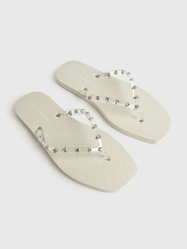 Loeffler Randall Women's Taryn Crystal Jelly Flip Flop made by Loeffler Randall