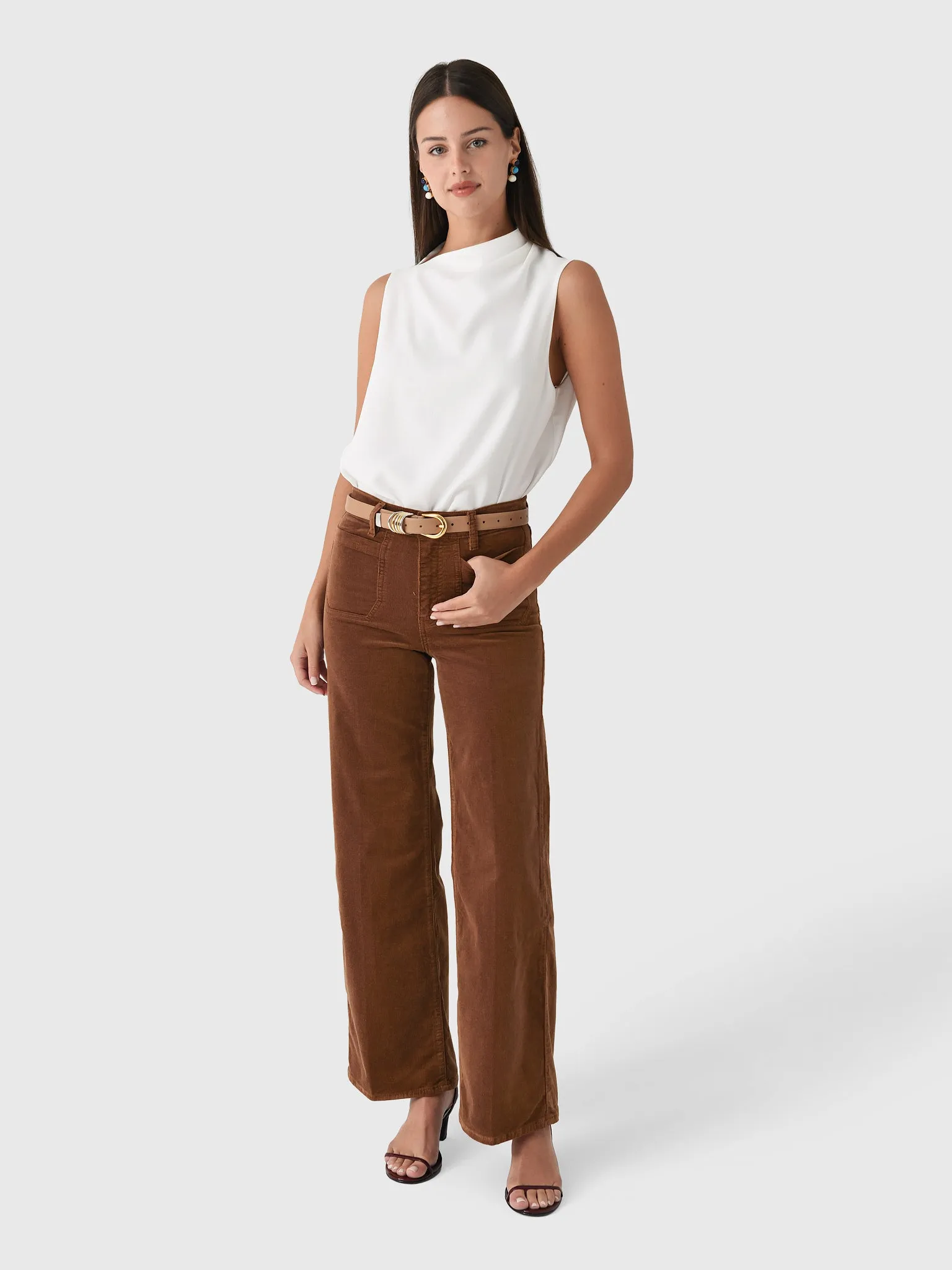 Frame Women's Le Slim Palazzo Modernist Pocket Jean sold by Saint Bernard product image thumbnail 2