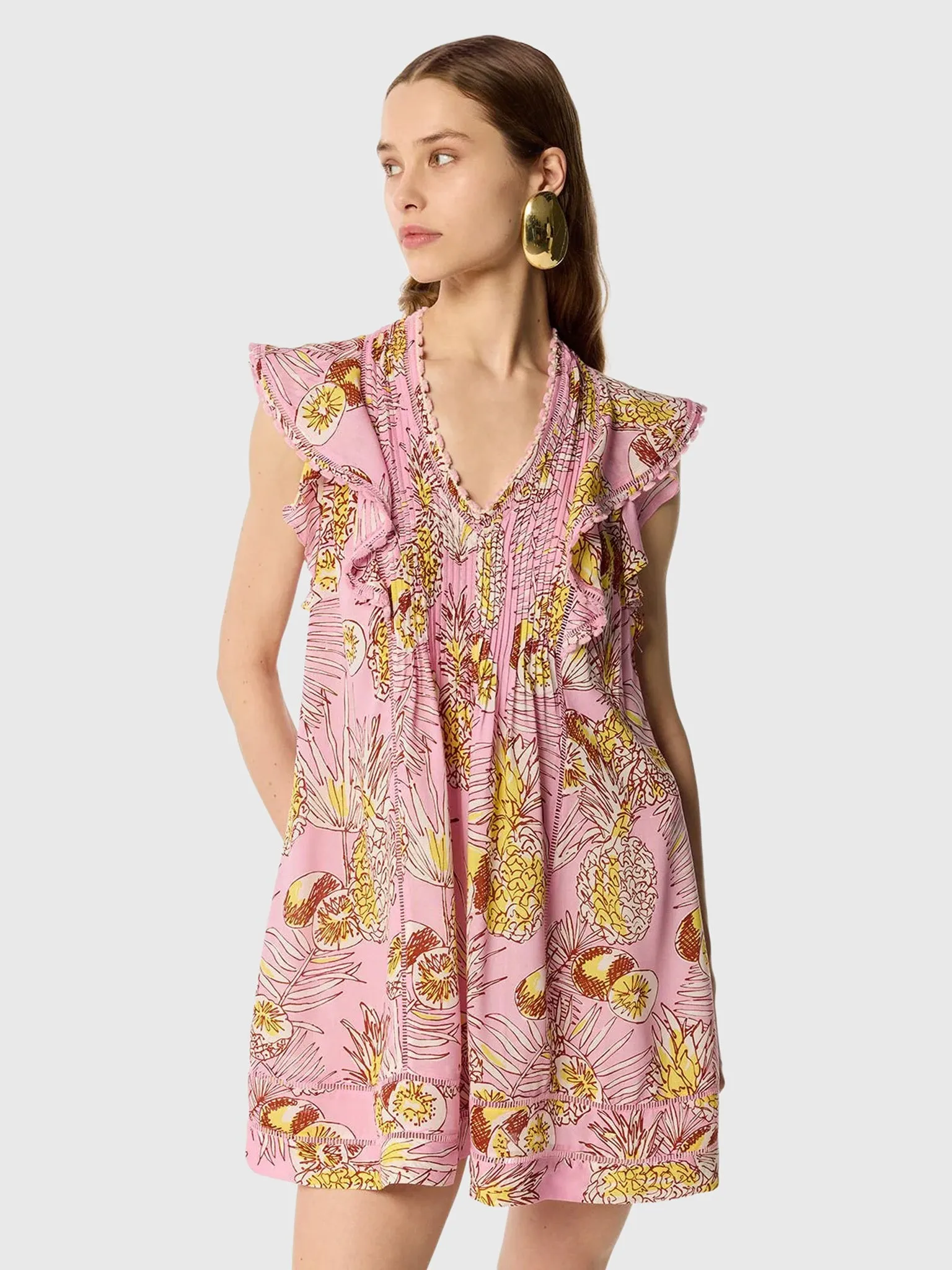 Poupette St Barth Women's Camelia Mini Dress sold by Saint Bernard