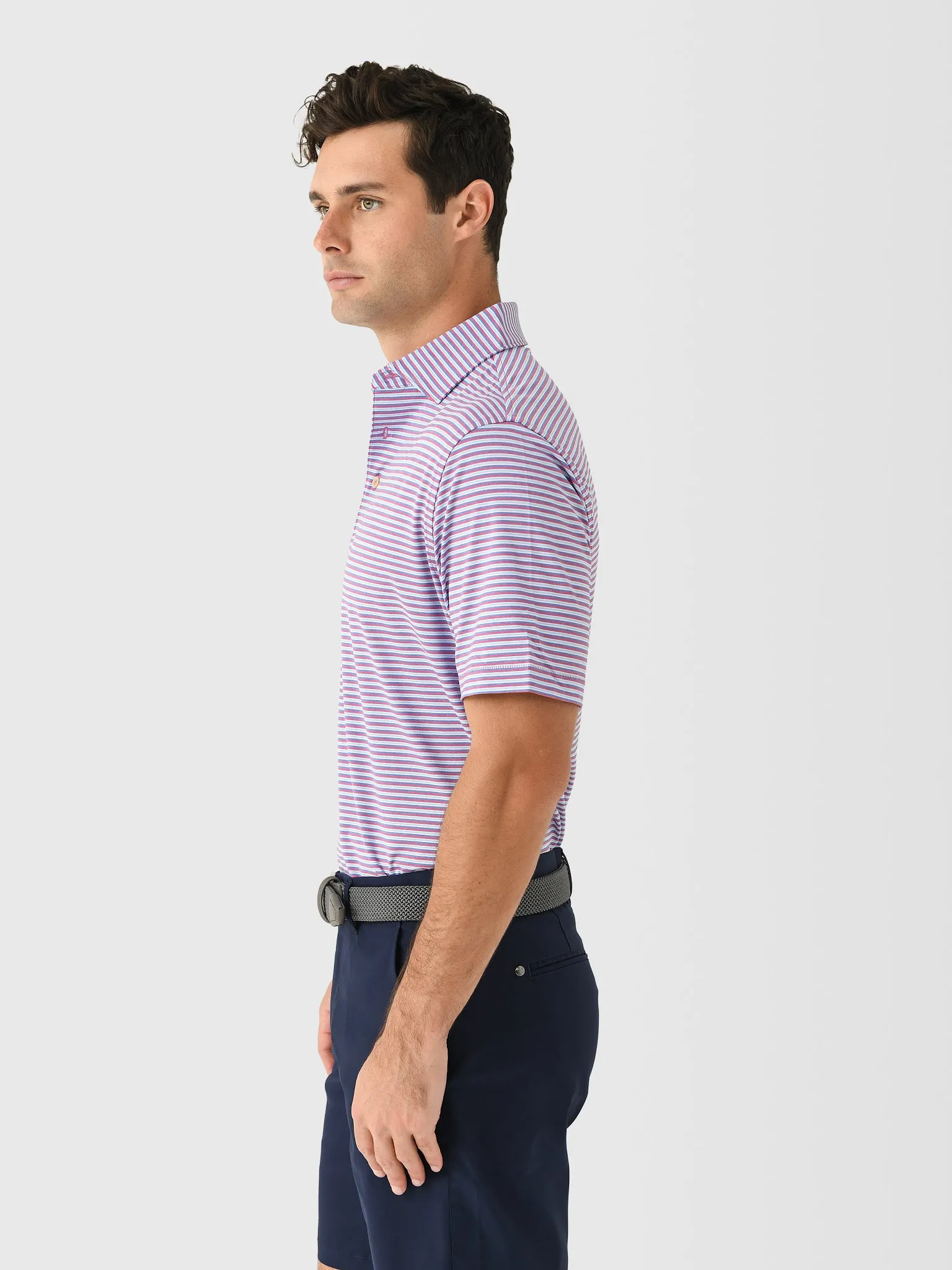 Peter Millar Crown Sport Men's Lenway Performance Jersey Polo sold by Saint Bernard product image thumbnail 3