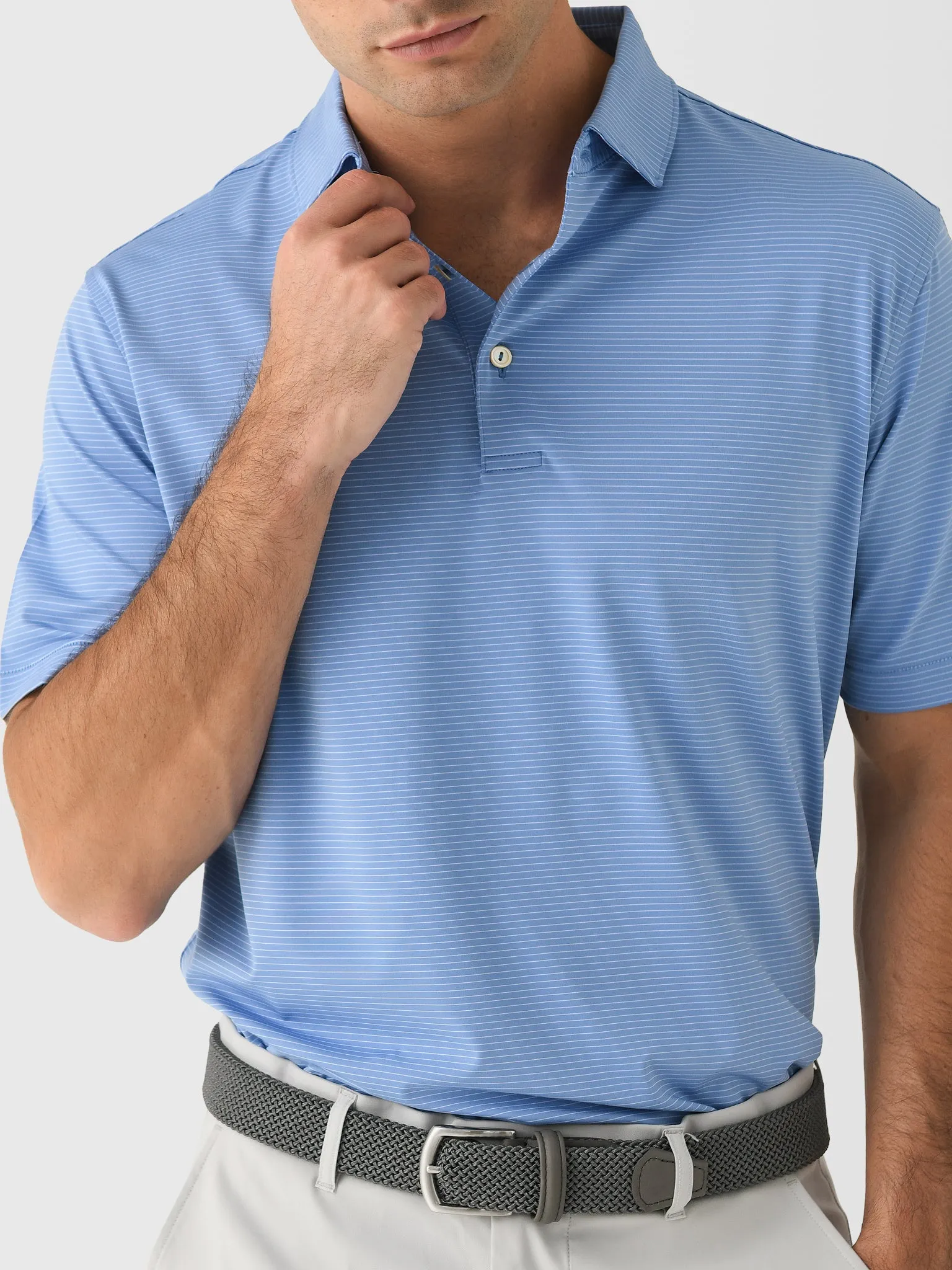 Peter Millar Crown Sport Men's Highland Performance Jersey Polo sold by Saint Bernard product image thumbnail 5