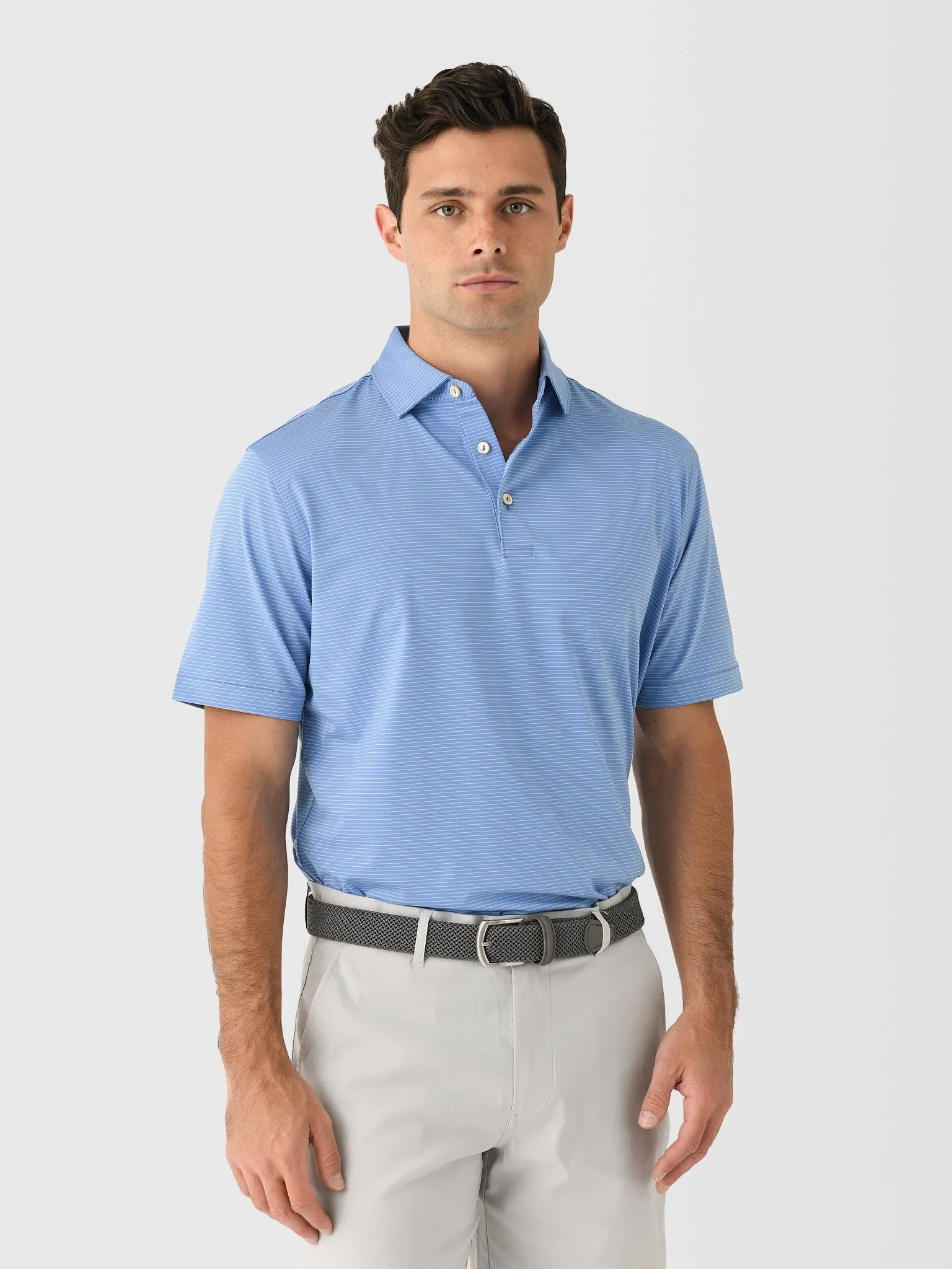 Peter Millar Crown Sport Men's Highland Performance Jersey Polo sold by Saint Bernard