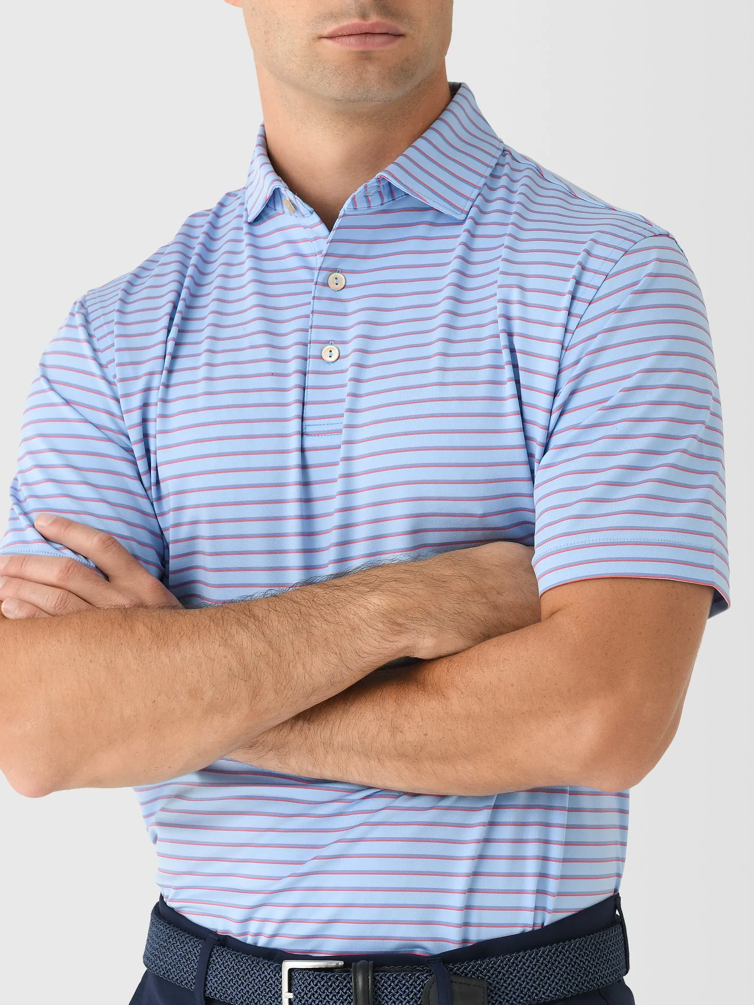 Peter Millar Crown Sport Men's Dunnes Performance Jersey Polo sold by Saint Bernard product image thumbnail 5