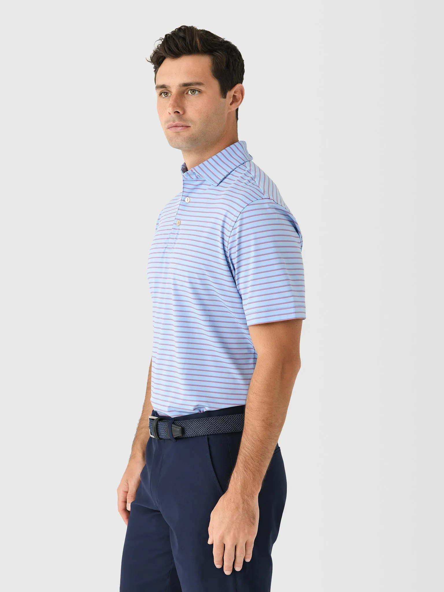Peter Millar Crown Sport Men's Dunnes Performance Jersey Polo sold by Saint Bernard product image thumbnail 3