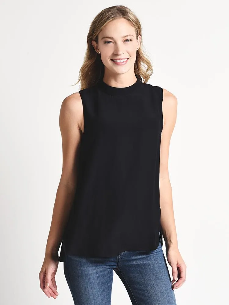 Naked Zebra Mock Neck Curved Hem Top sold by Saint Bernard product image thumbnail 2