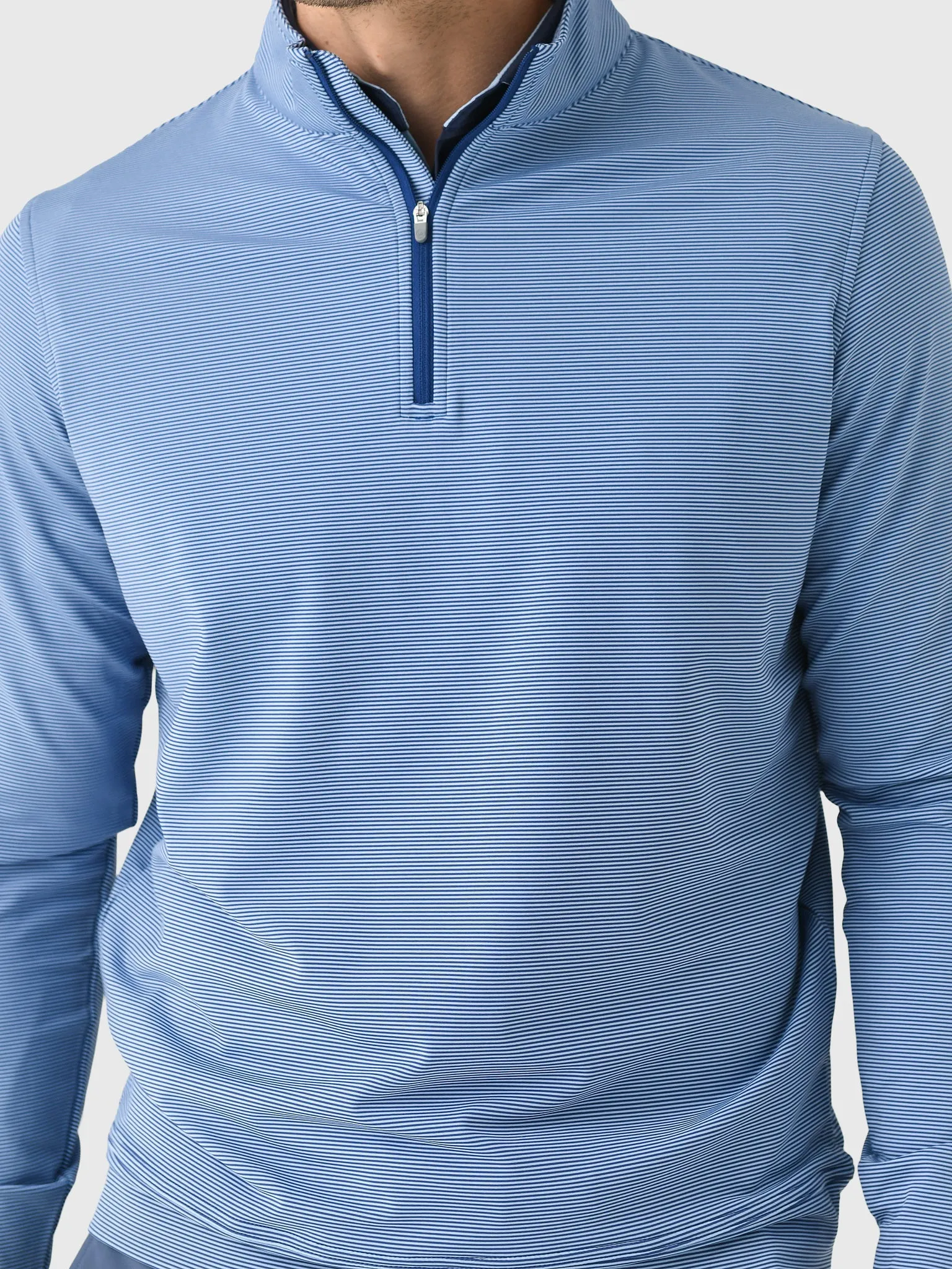 Peter Millar Crown Sport Men's Perth Sugar Stripe Performance Quarter-Zip sold by Saint Bernard product image thumbnail 5
