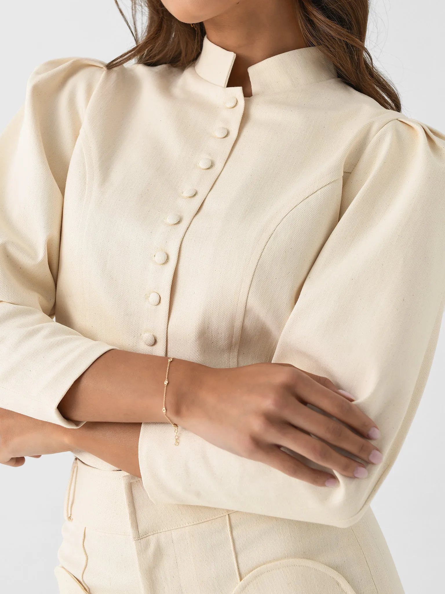 Destree Women's Amoako Denim Jacket sold by Saint Bernard product image thumbnail 5