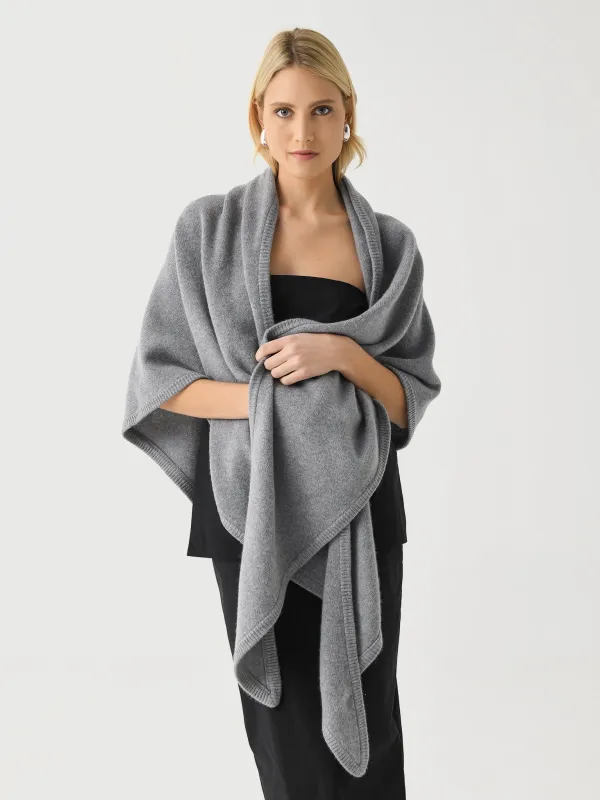 White + Warren Merino Cashmere Triangle Scarf sold by Saint Bernard