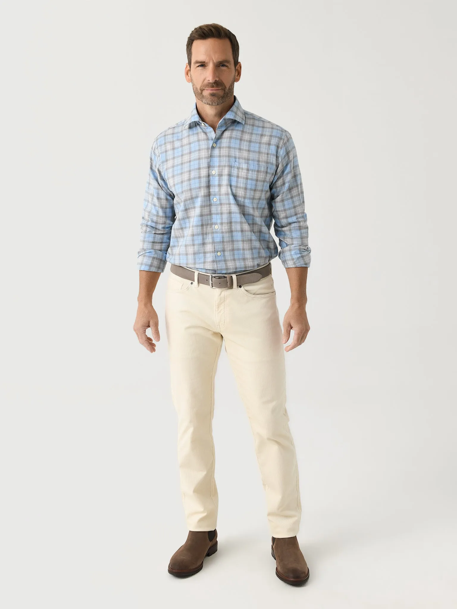 Peter Millar Crown Men's Langley Summer Soft Cotton Sport Shirt sold by Saint Bernard product image thumbnail 2