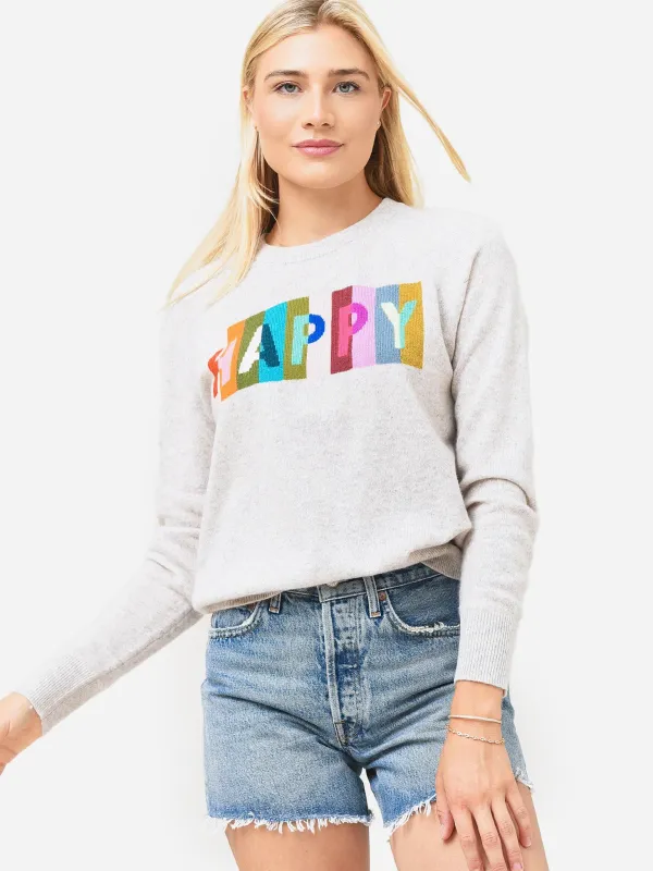 White + Warren Women's Cashmere Happy Sweater made by White + Warren