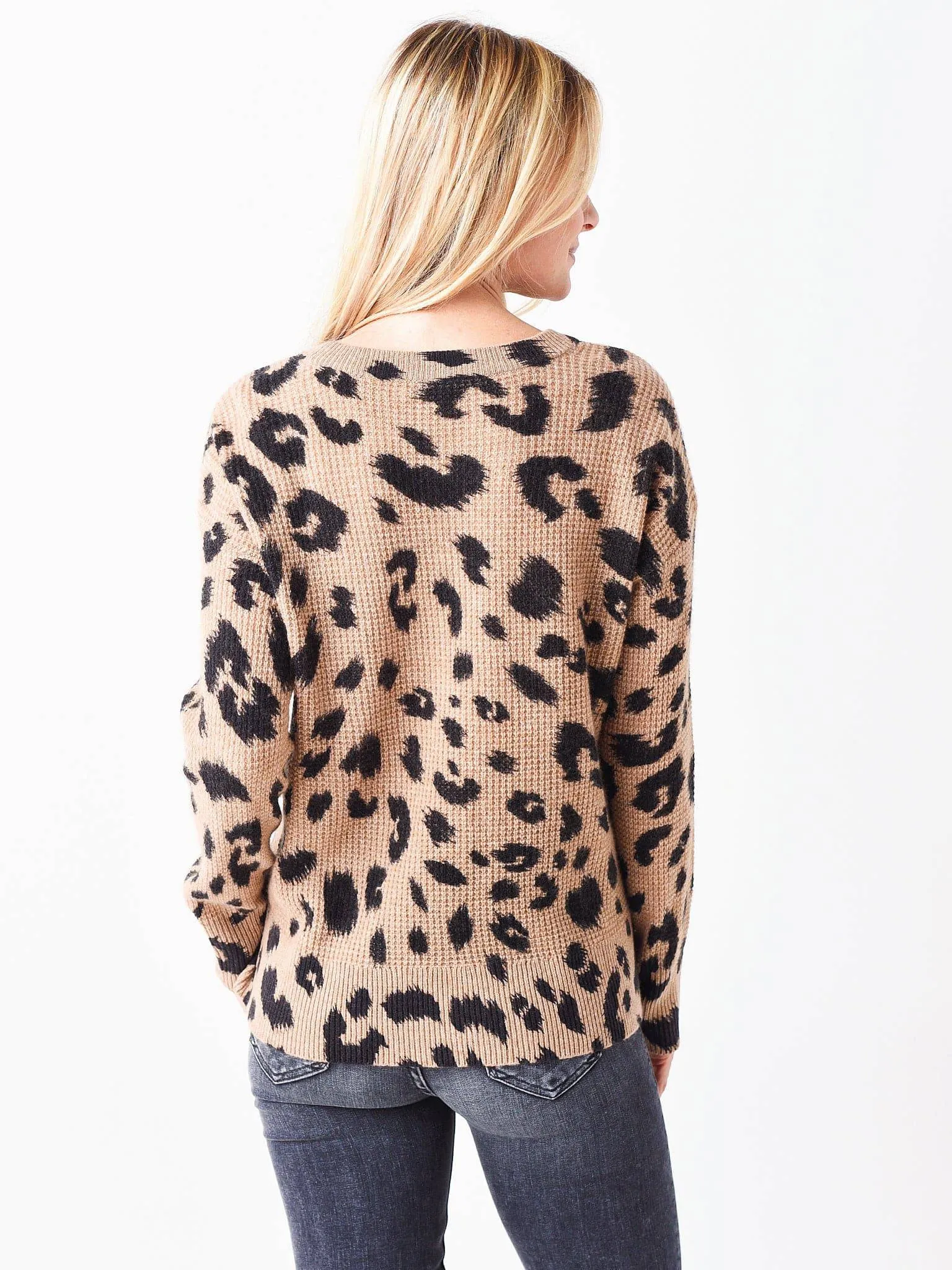 White + Warren Women's Cashmere Waffle Sweatshirt sold by Saint Bernard product image thumbnail 4