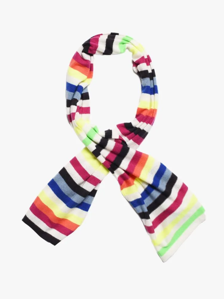 White + Warren Striped Scarf sold by Saint Bernard