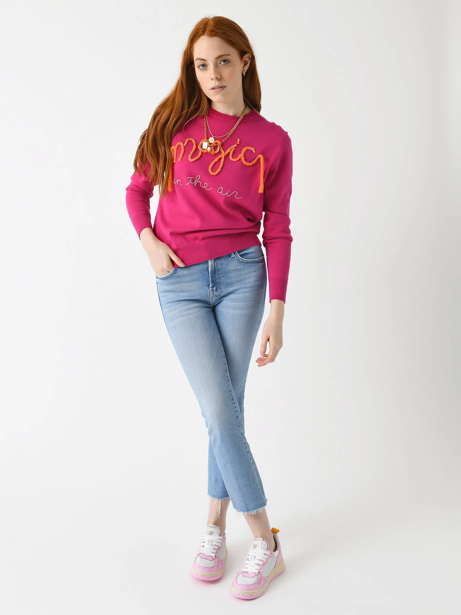 Lingua Franca Women's Magic In The Air Crewneck Sweater sold by Saint Bernard product image thumbnail 2