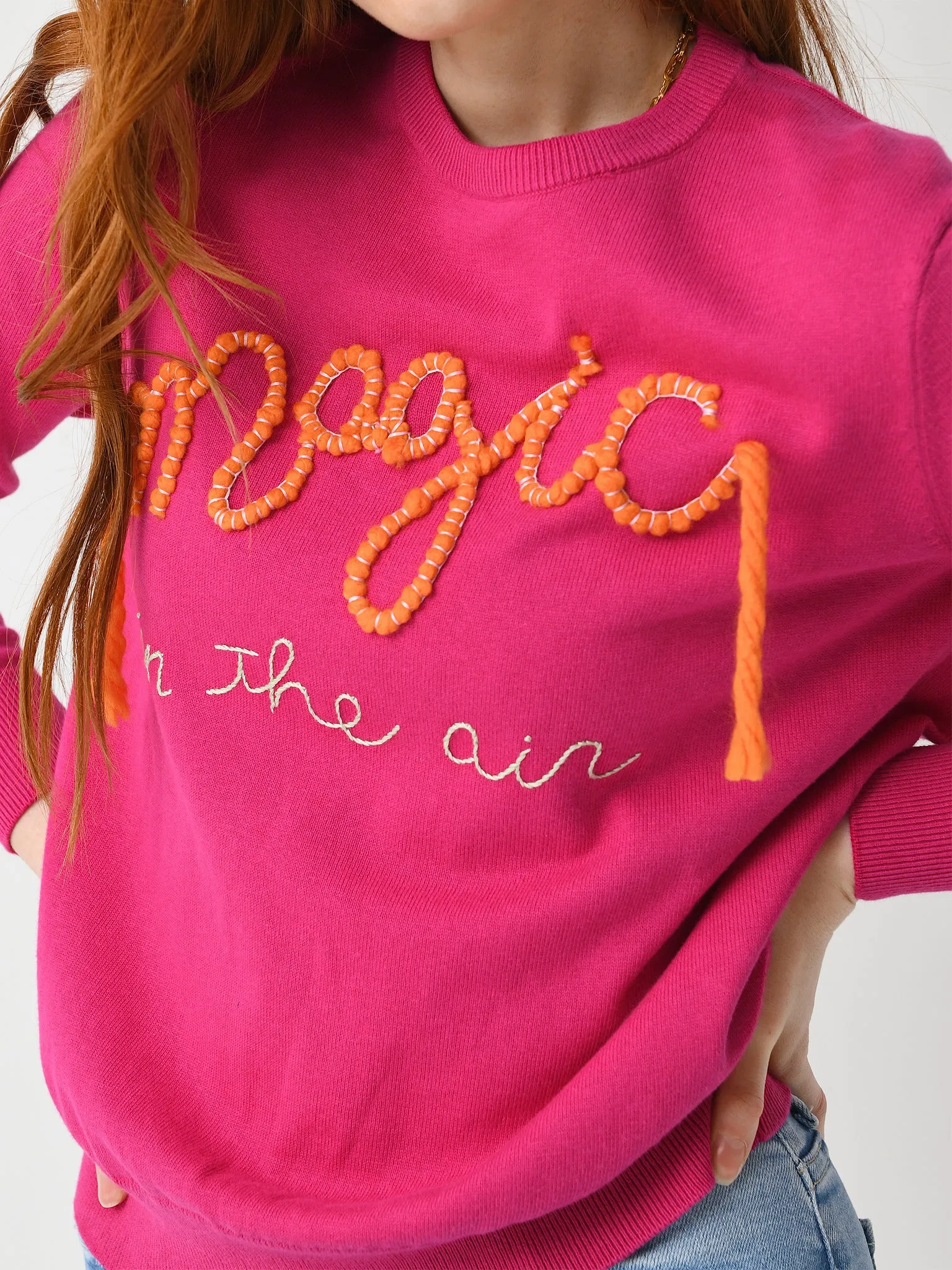 Lingua Franca Women's Magic In The Air Crewneck Sweater sold by Saint Bernard product image thumbnail 5