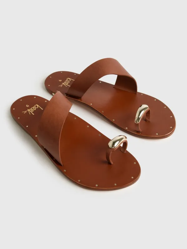 Beek Women's Goldfinch Toe Ring Sandal made by beek