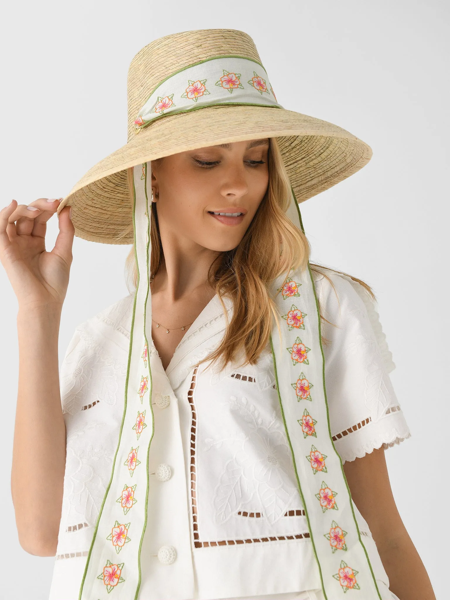 Sarah Bray Bermuda Women's Wildflower Sun Hat sold by Saint Bernard product image thumbnail 2