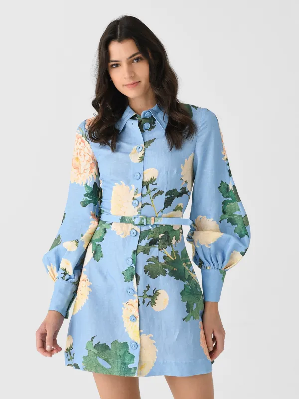 Leo Lin Women's Luminous Linen Mini Dress sold by Saint Bernard