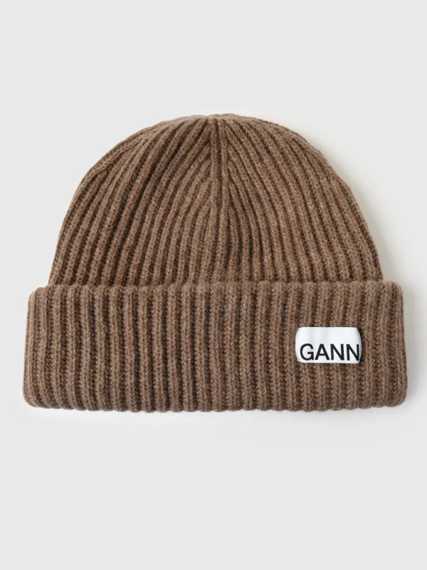 GANNI Women's Rib Knit Beanie sold by Saint Bernard