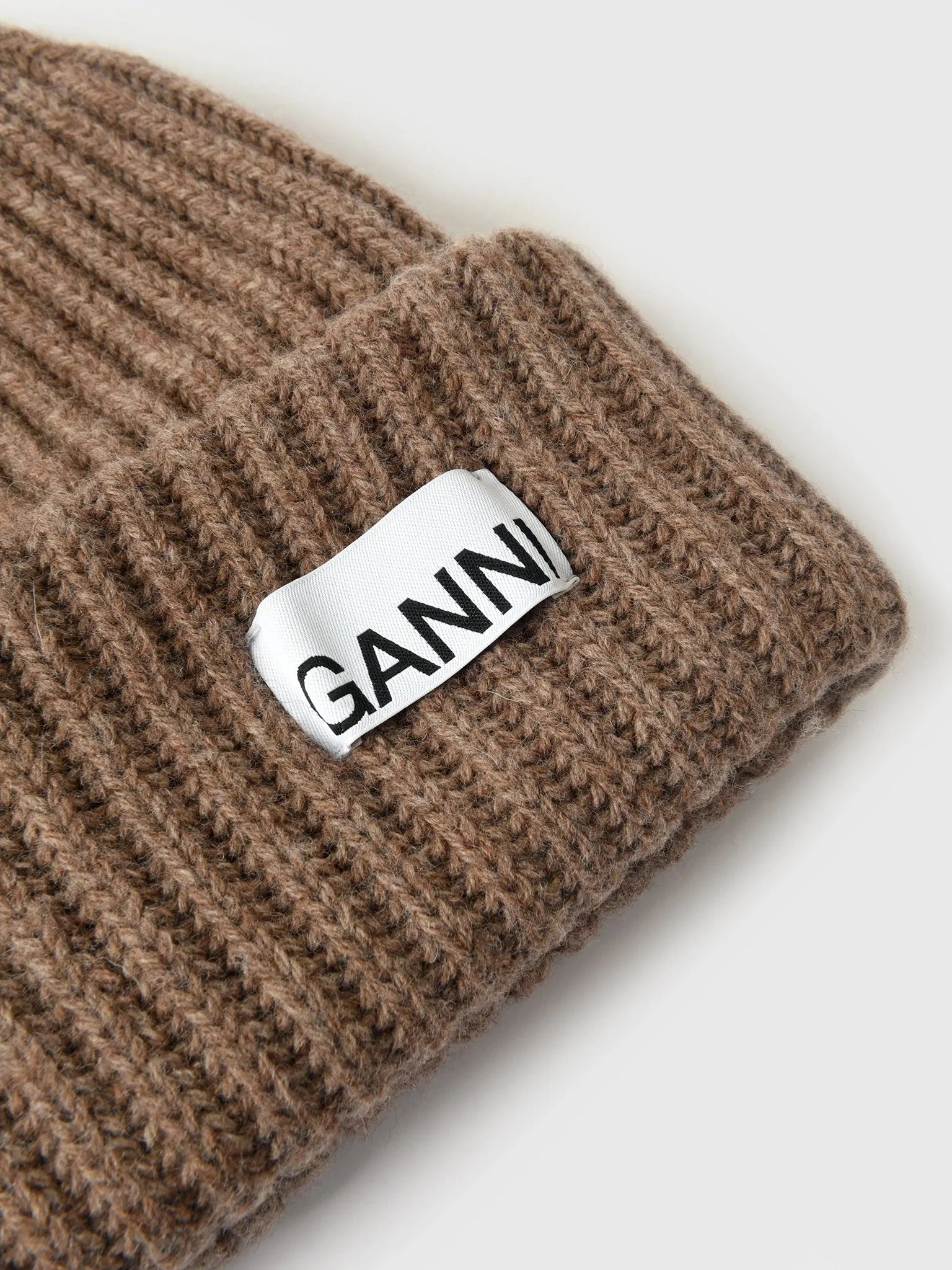 GANNI Women's Rib Knit Beanie sold by Saint Bernard product image thumbnail 3
