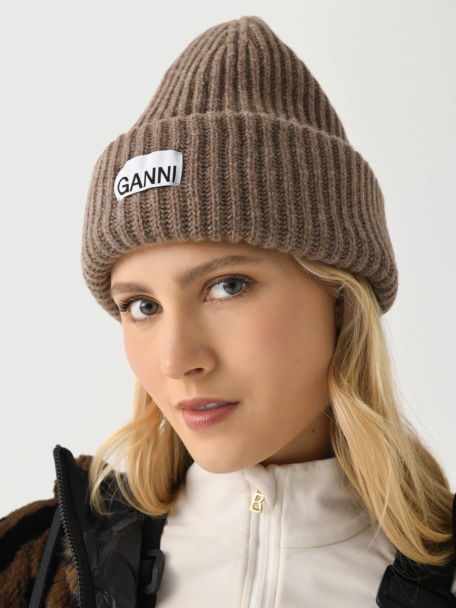GANNI Women's Rib Knit Beanie sold by Saint Bernard product image thumbnail 2