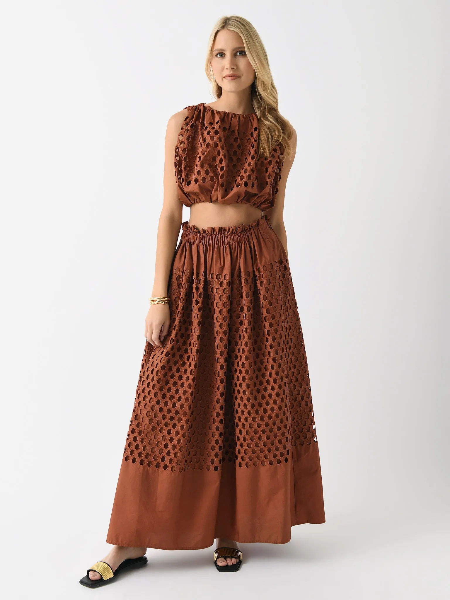ALC Women's Flora Eyelet Maxi Skirt sold by Saint Bernard product image thumbnail 2