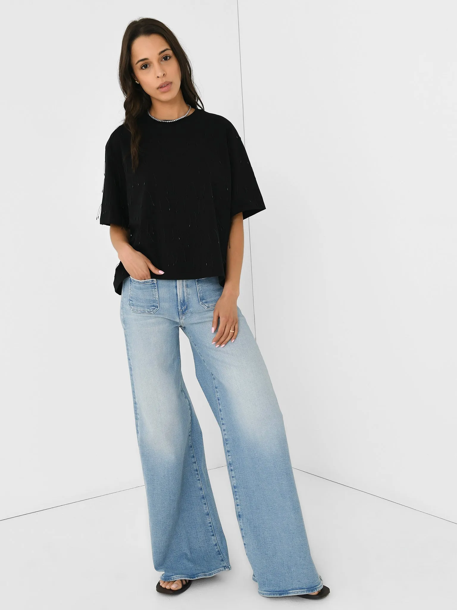 Simkhai Women's Amaru Embellished Tee sold by Saint Bernard product image thumbnail 3