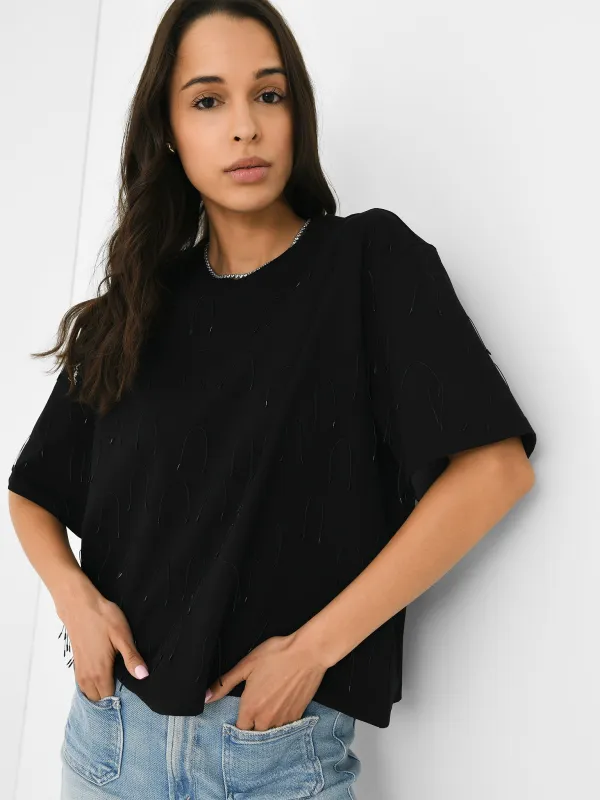 Simkhai Women's Amaru Embellished Tee made by Simkhai