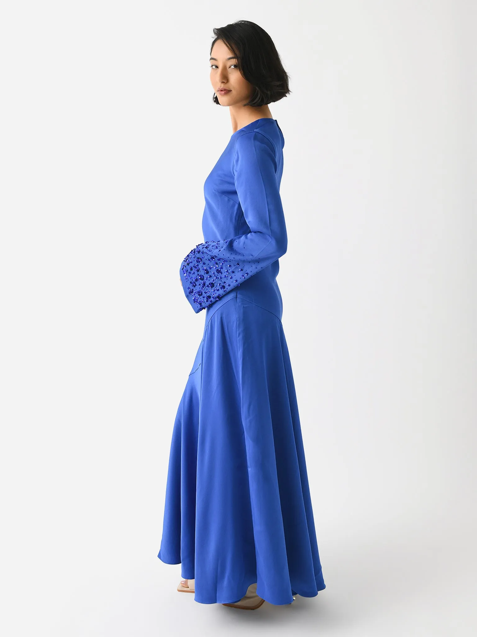 AJE Women's Weylyn Sequin Cuff Maxi Dress sold by Saint Bernard product image thumbnail 2