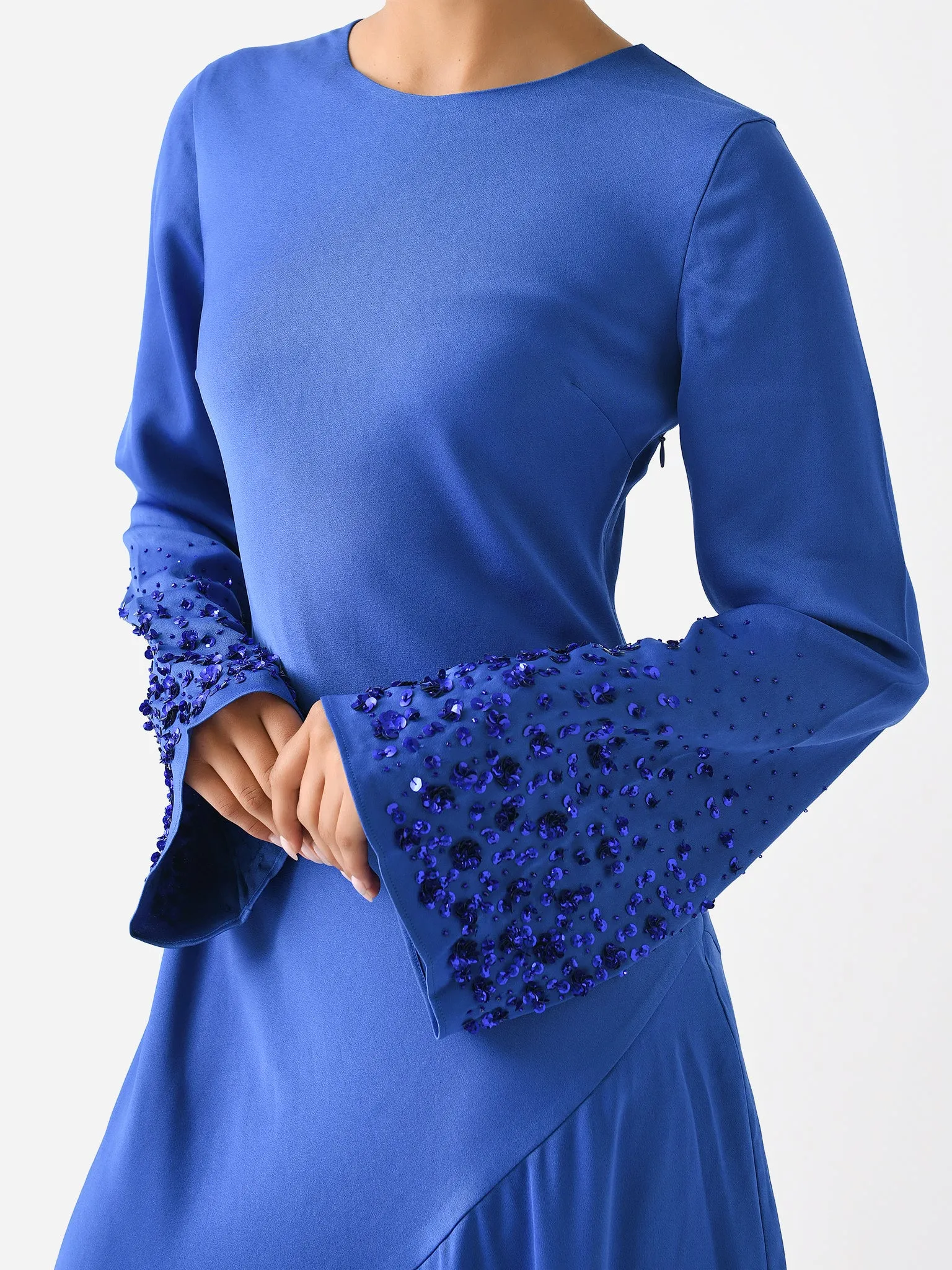 AJE Women's Weylyn Sequin Cuff Maxi Dress sold by Saint Bernard product image thumbnail 4