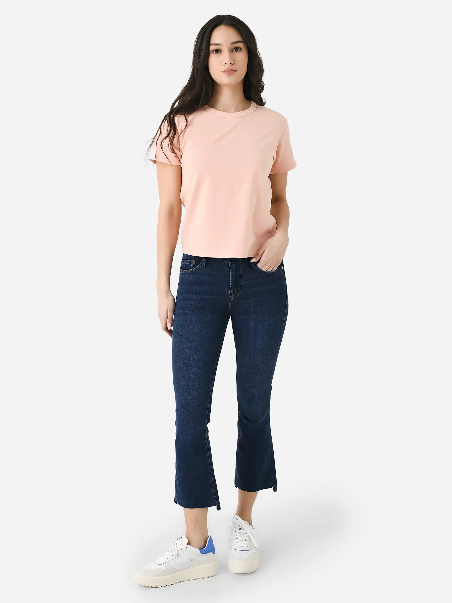 Frame Women's Le Crop Mini Boot Raw Stagger Jean sold by Saint Bernard product image thumbnail 2