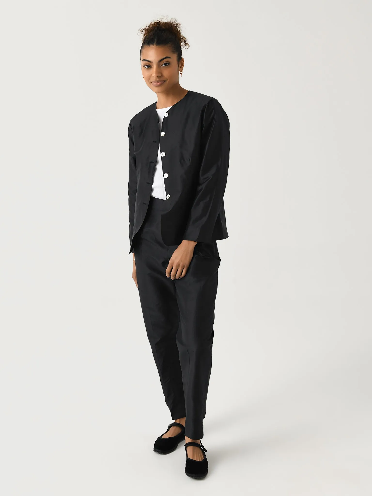 DONNI. Women's The Taffeta Cigarette Pant sold by Saint Bernard product image thumbnail 2