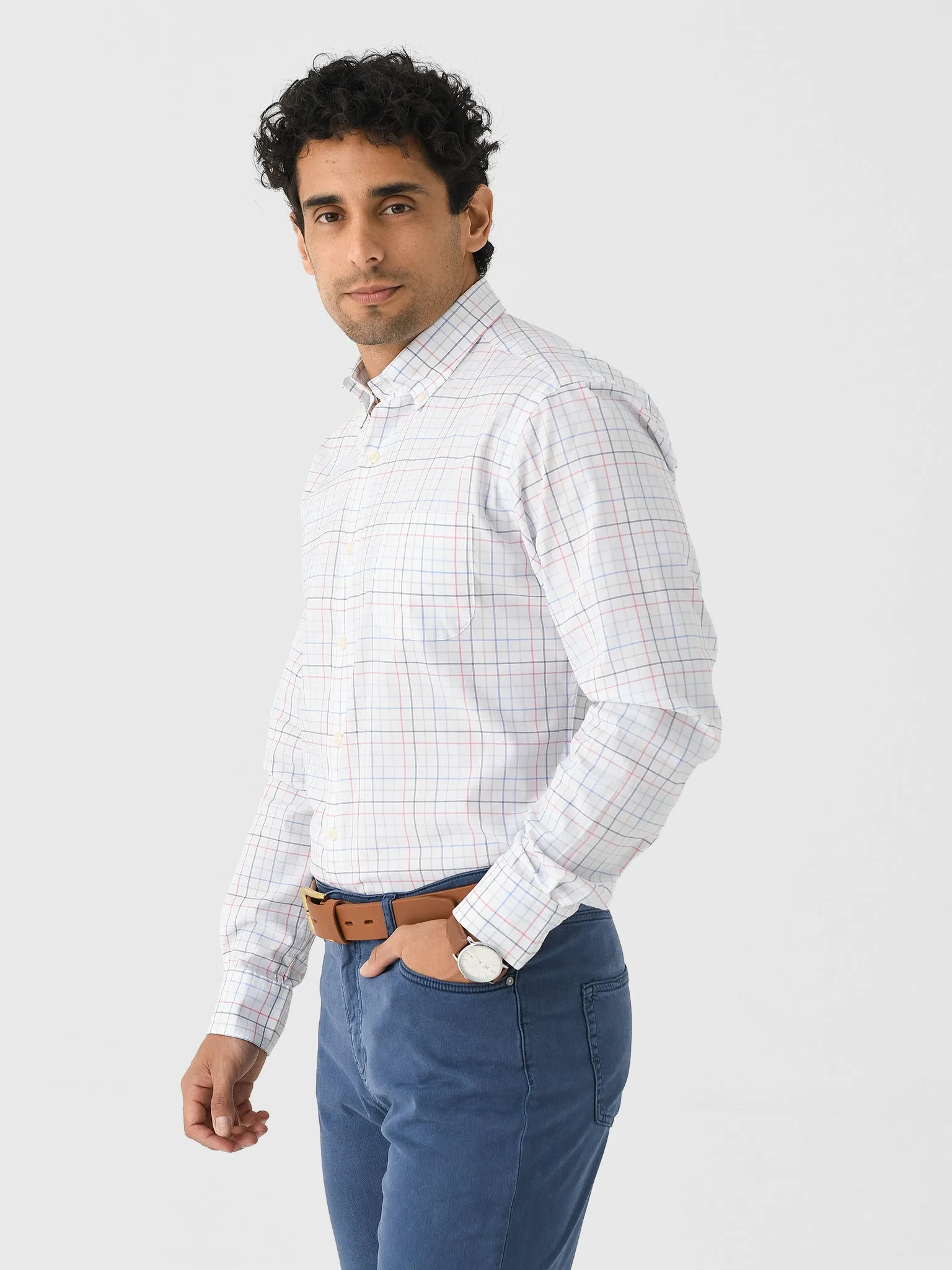 Peter Millar Crown Men's Allen Crown Lite Cotton-Stretch Sport Shirt sold by Saint Bernard product image thumbnail 3