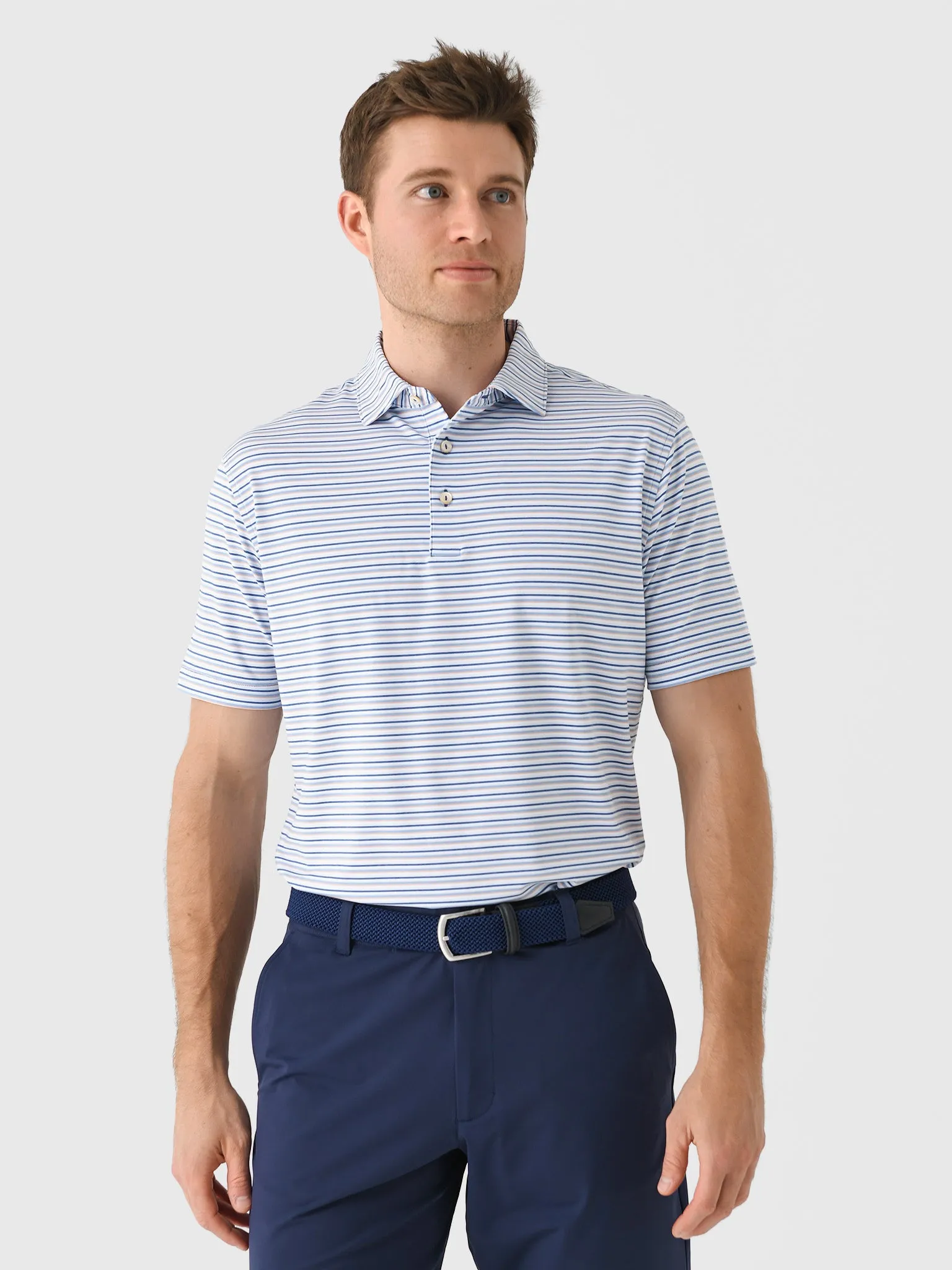 Peter Millar Crown Sport Men's Avent Performance Jersey Polo sold by Saint Bernard